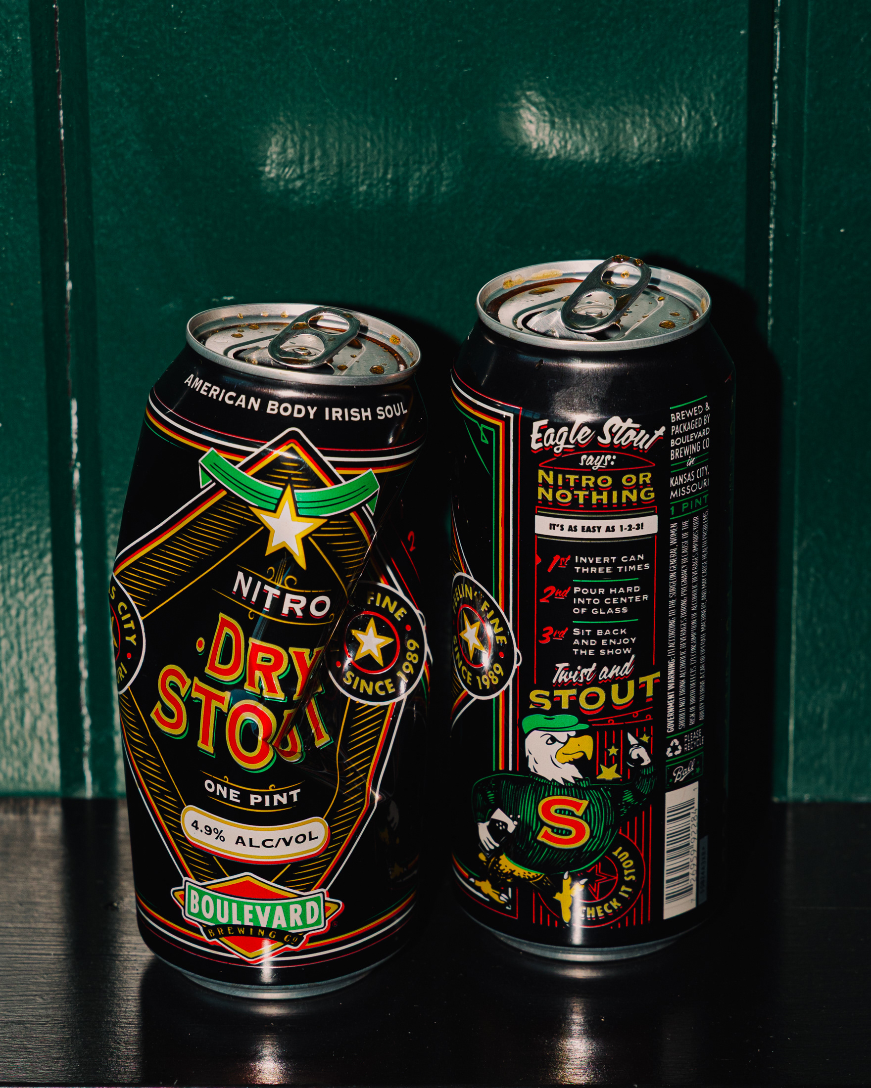 Dry Stout 16oz Can Design & 4pk