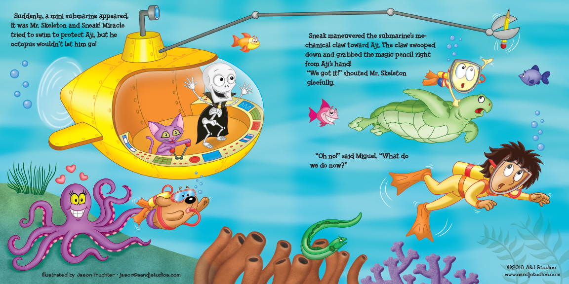 Aji Inspires! - "Under the Sea" book spread