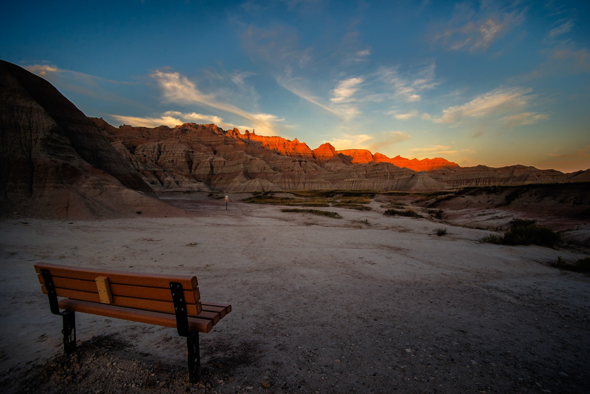 Sun Sets On the Badlands