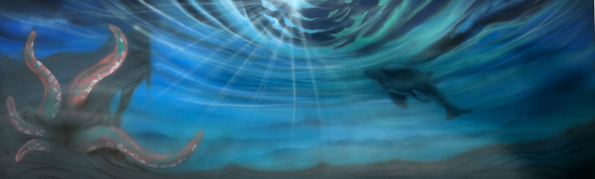 airbrushed acrylic on aluminum