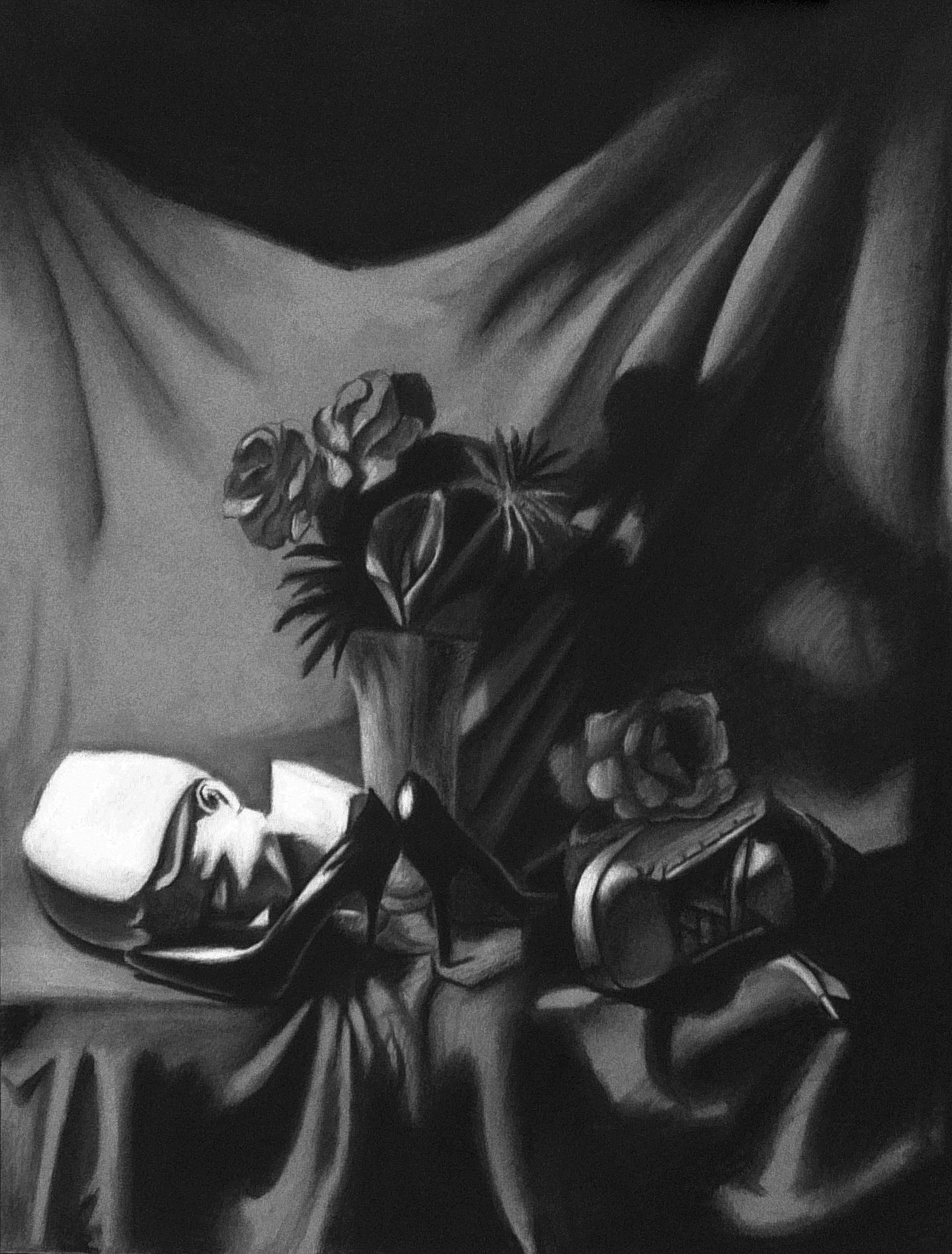 charcoal on paper