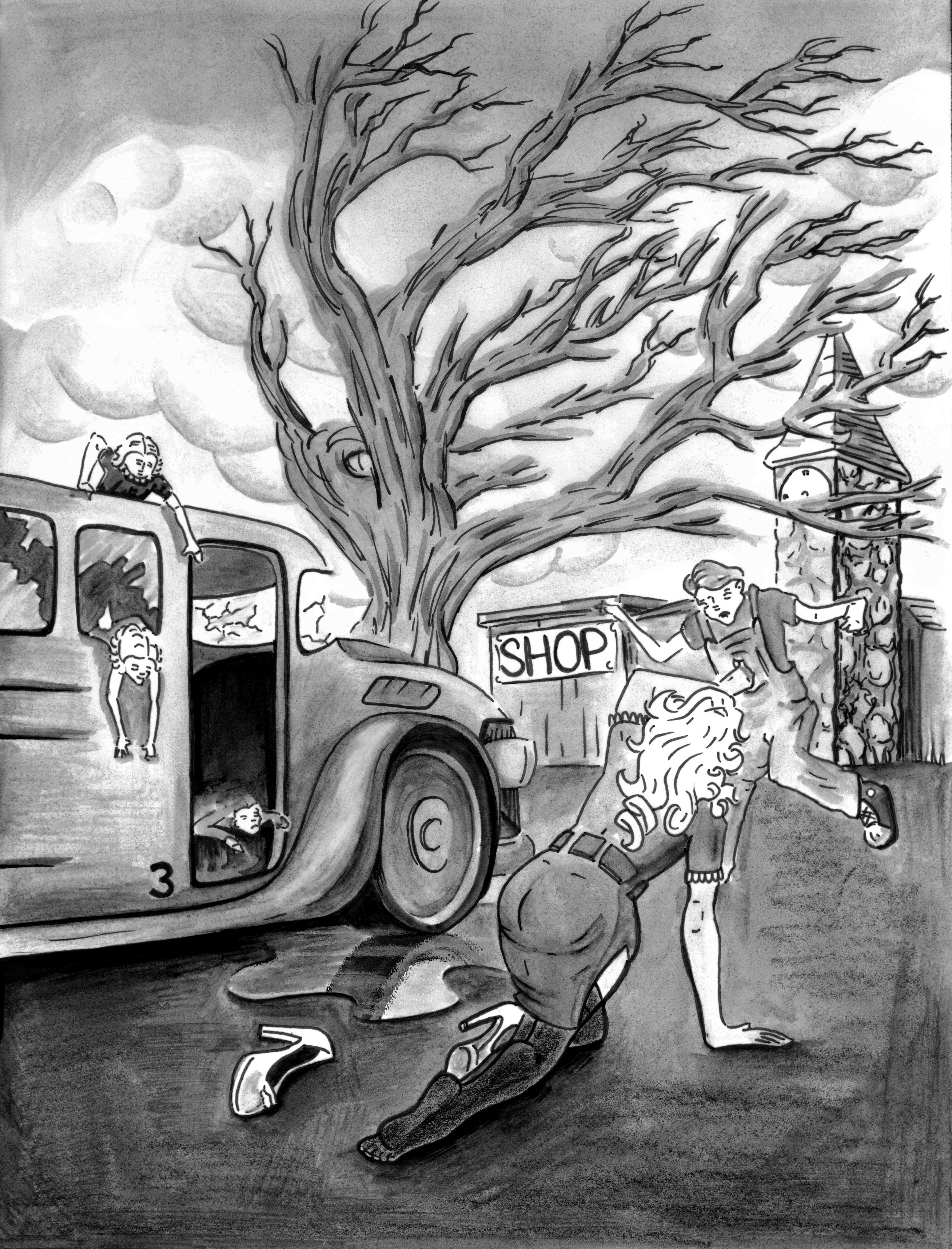 pen and ink on vellum