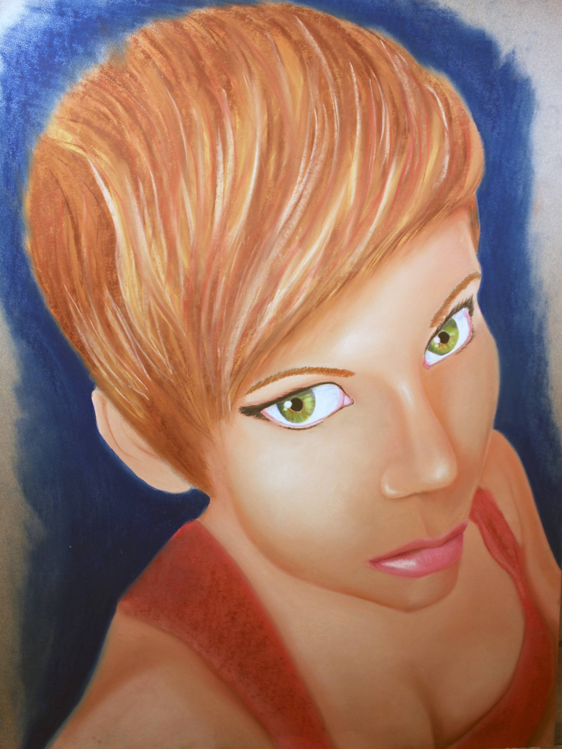 pastel on paper