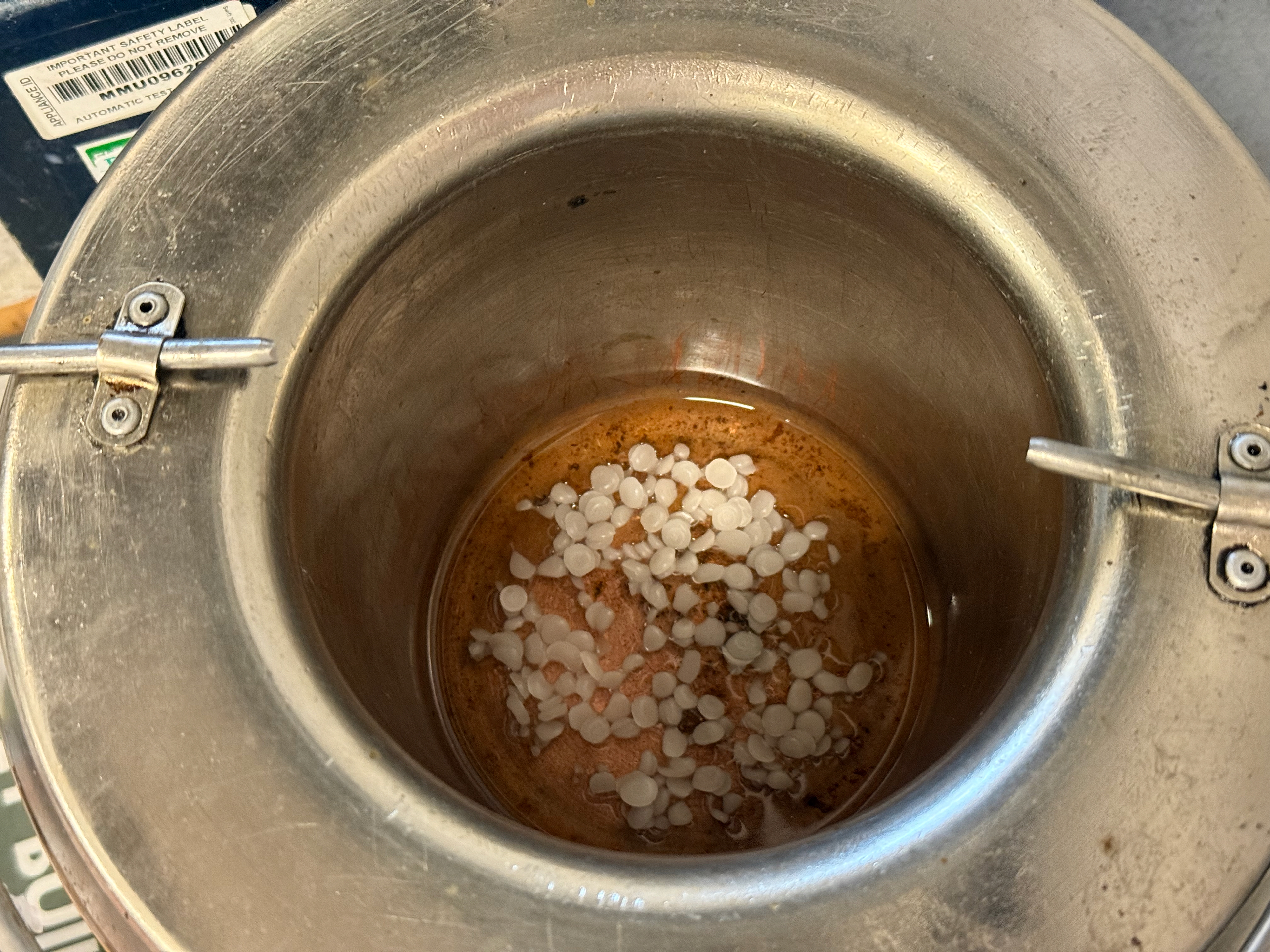 Add Paraffin Wax to heating pot.