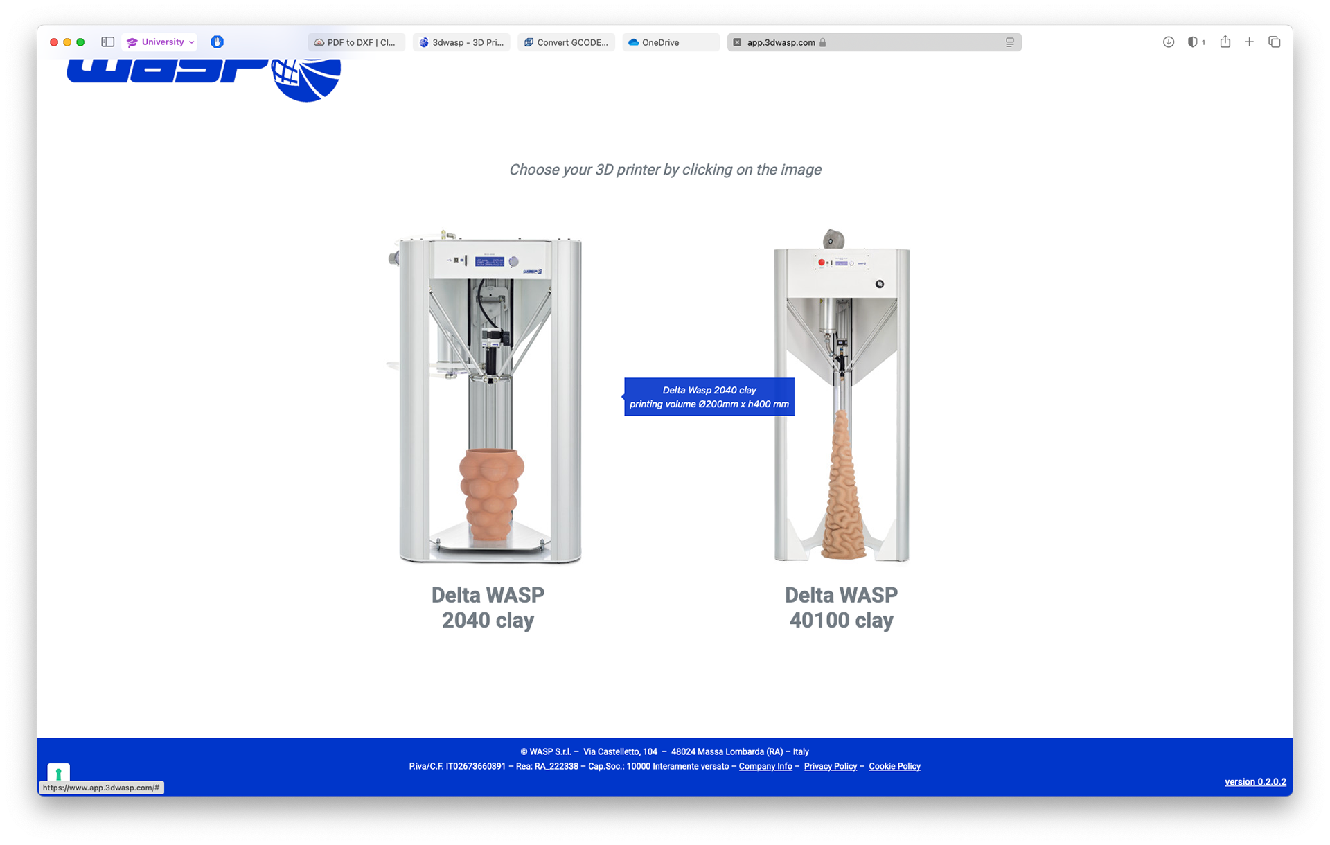 The two machines the software is designed for