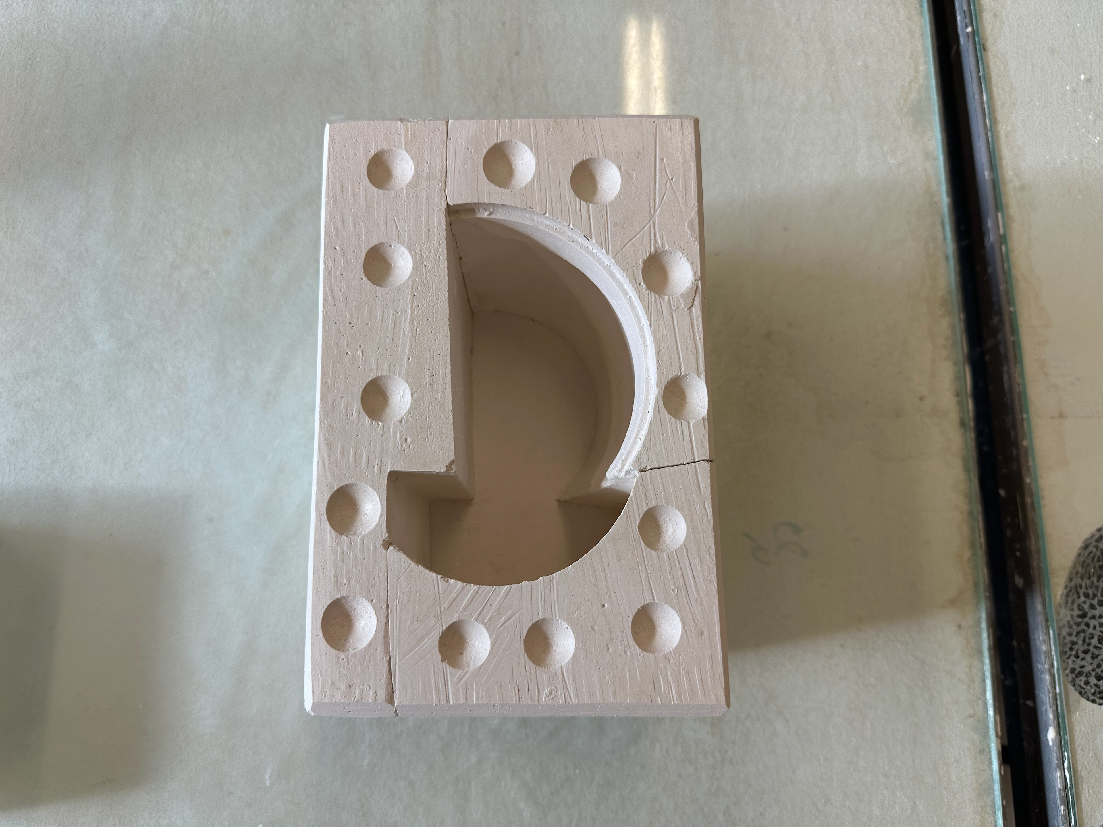 Finished mould from the bottom.