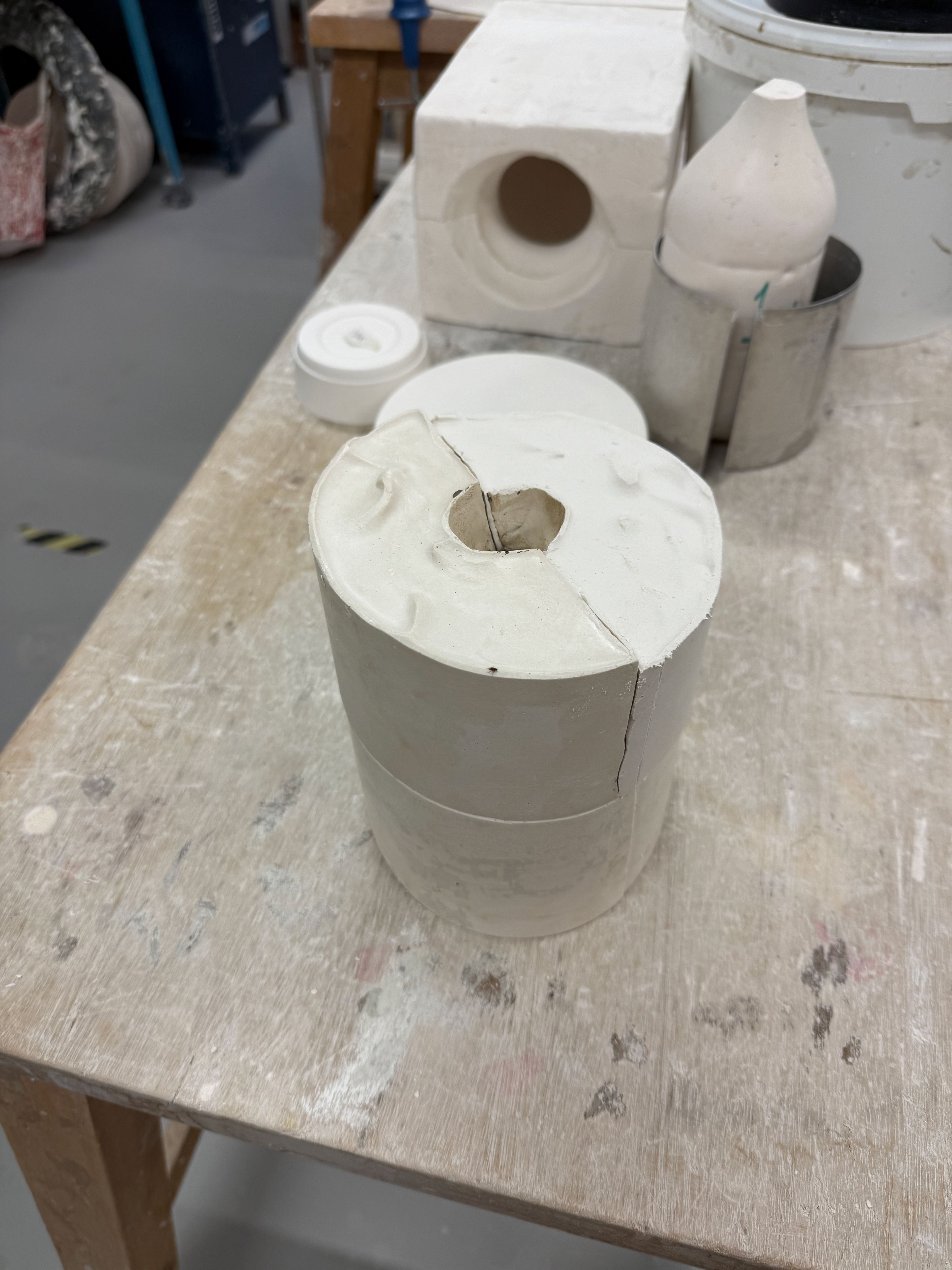 The finished three part mould.