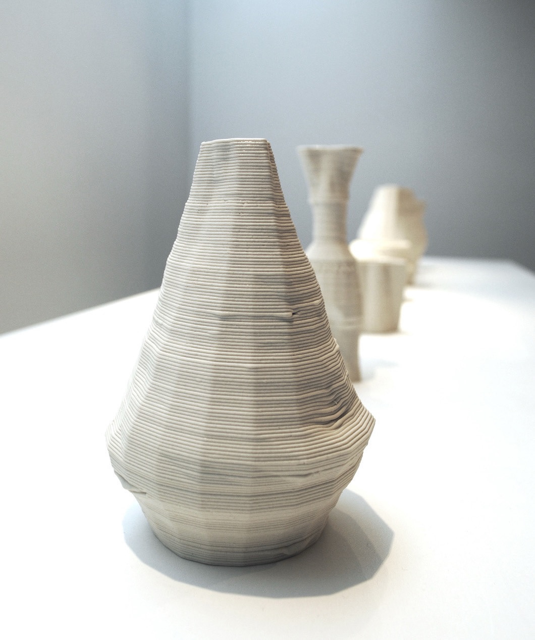 A finished Digitally thrown and 3D Printed object - https://unfold.be/pages/l-artisan-electronique.html