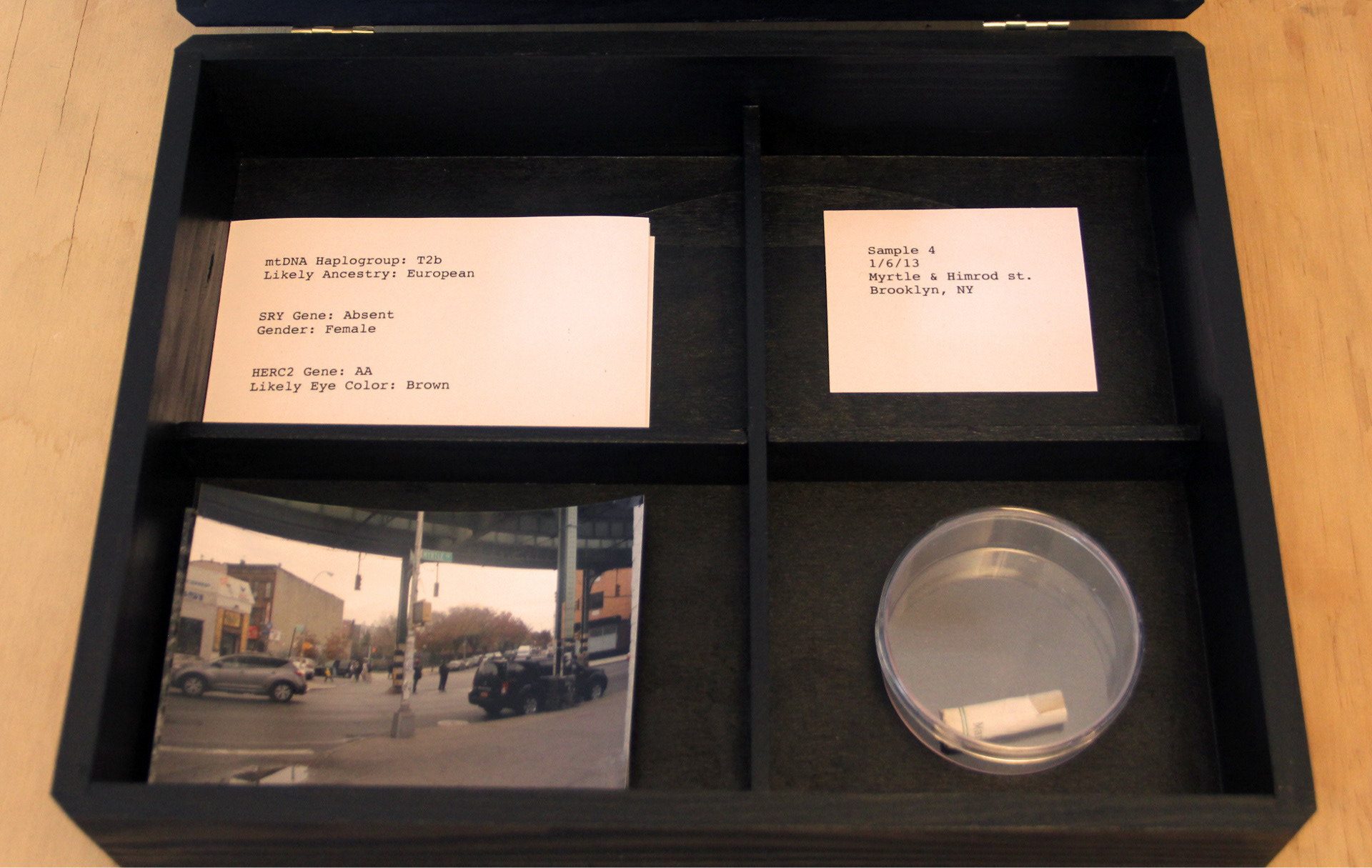 Sample box for NYC sample 4 - https://deweyhagborg.com/projects/stranger-visions