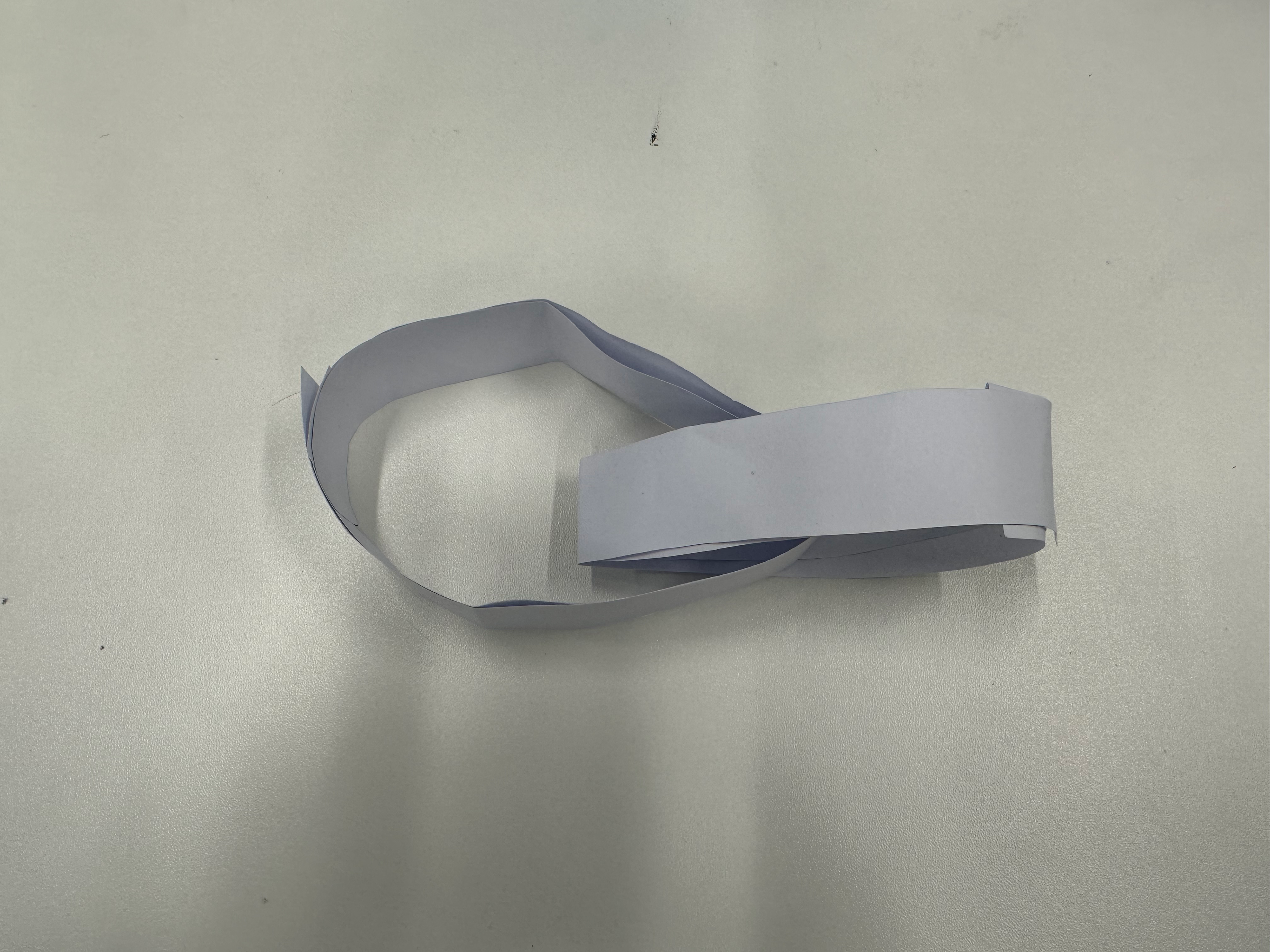 Two of the fold pieces linked together.