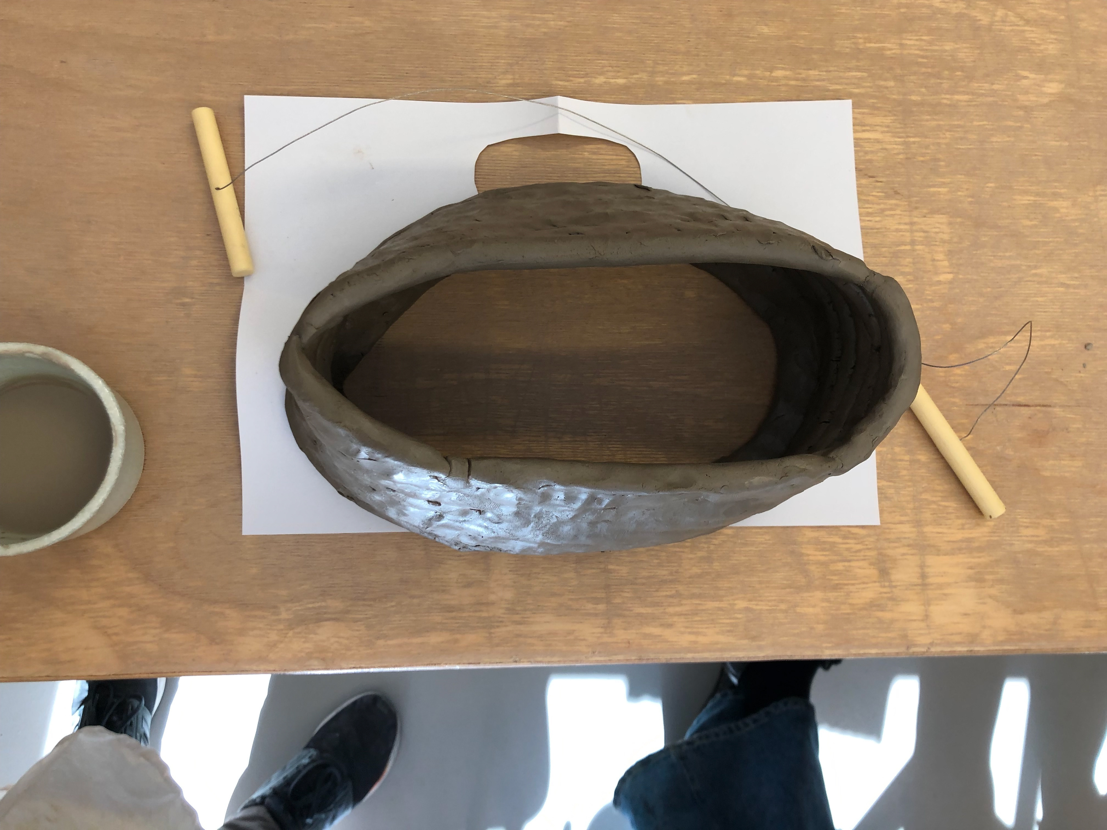 My vessel in the negatives of the paper