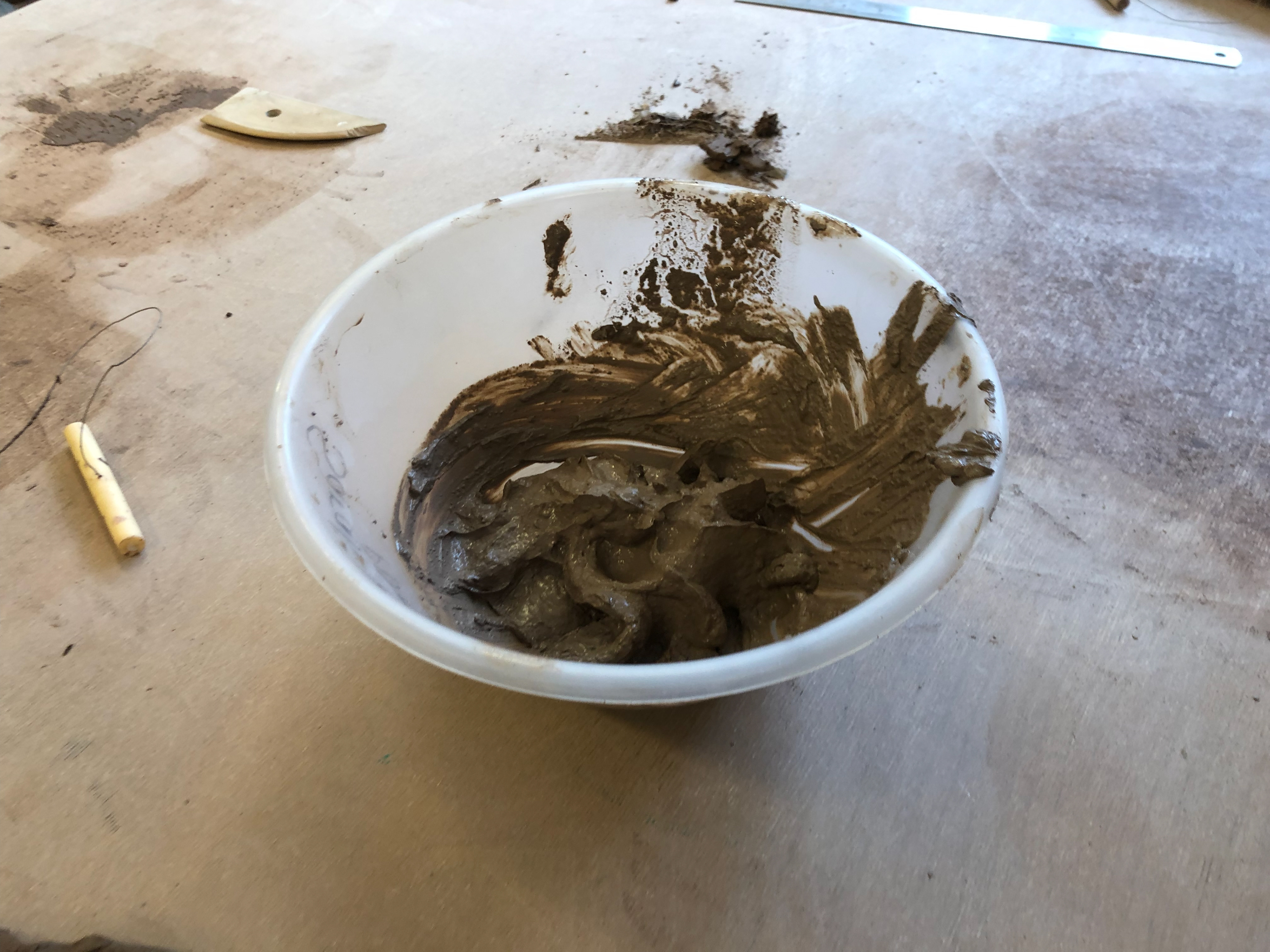 Wet slip-like clay