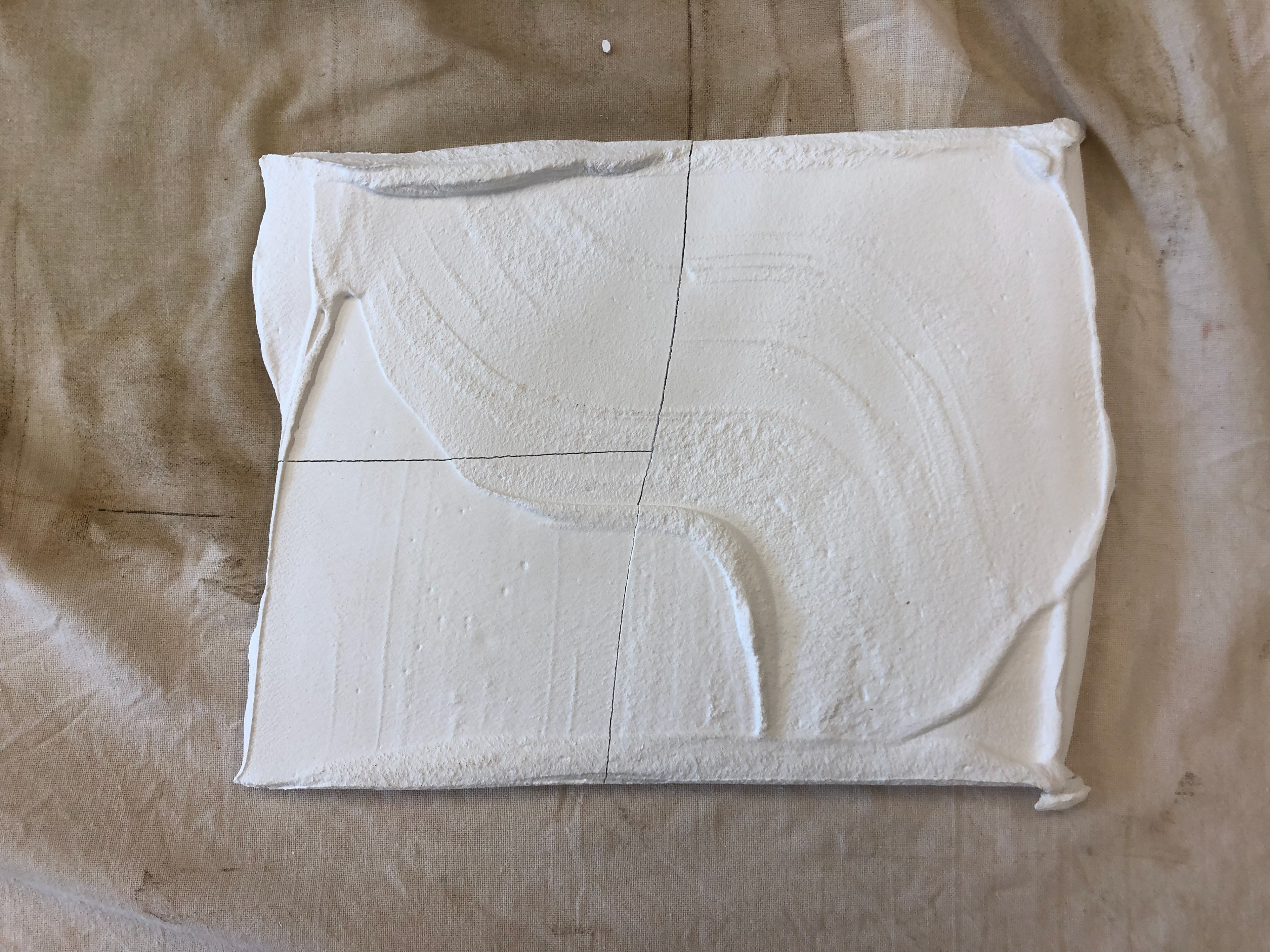 Cracked plaster