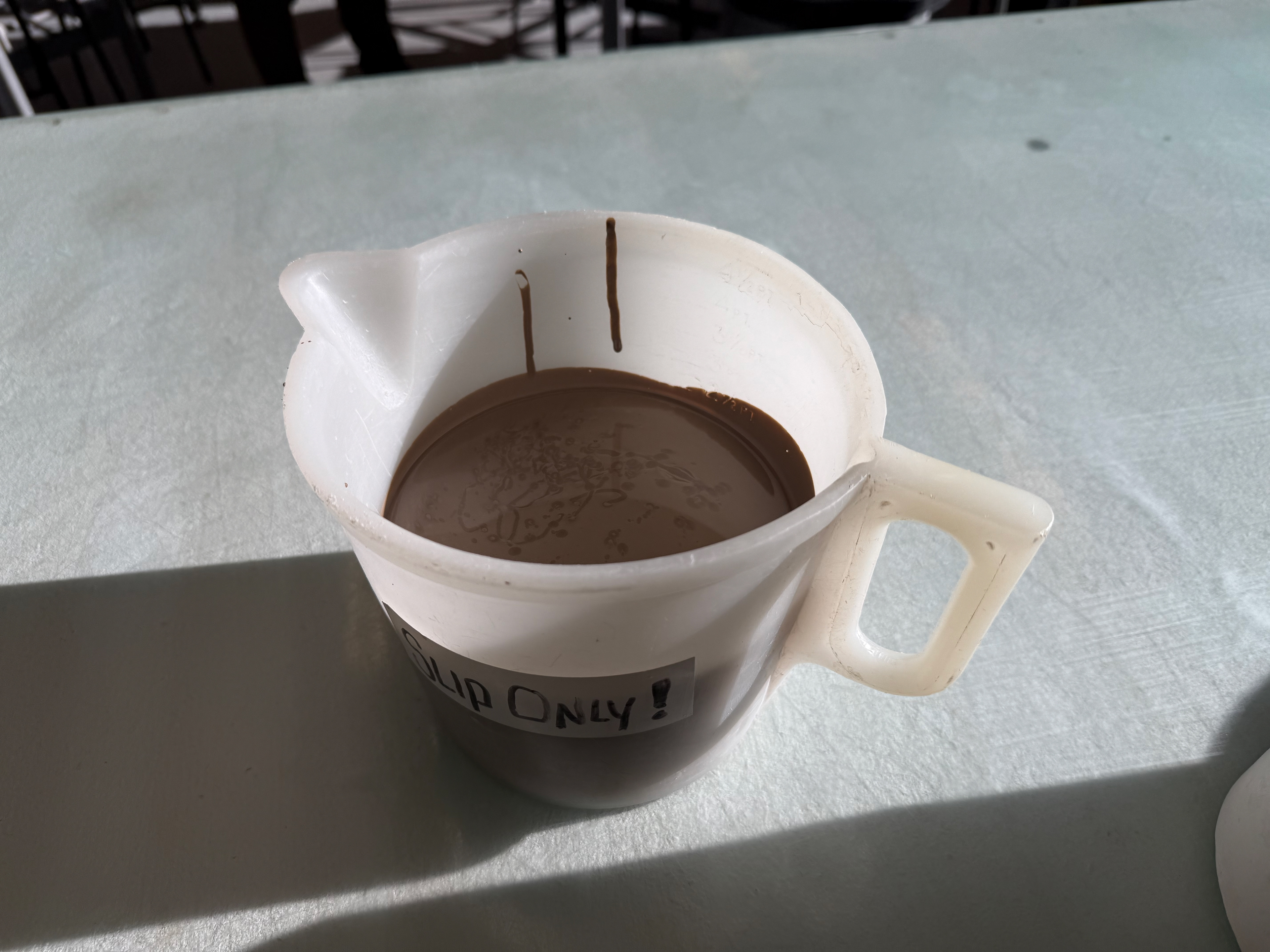 Slip in container.