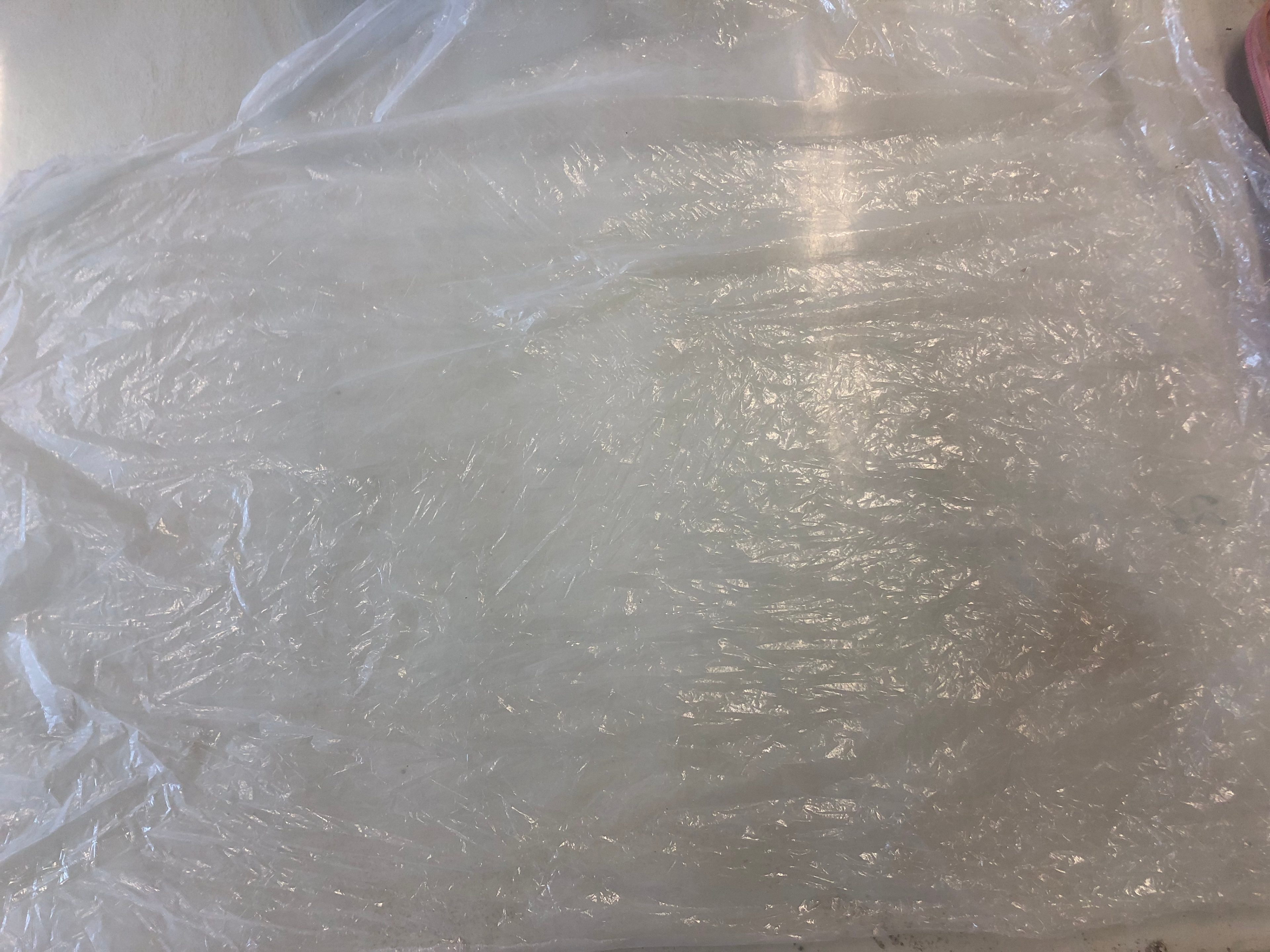 For the third one I played out a plastic sheet and poured plaster onto it to attempted to create a fold.
