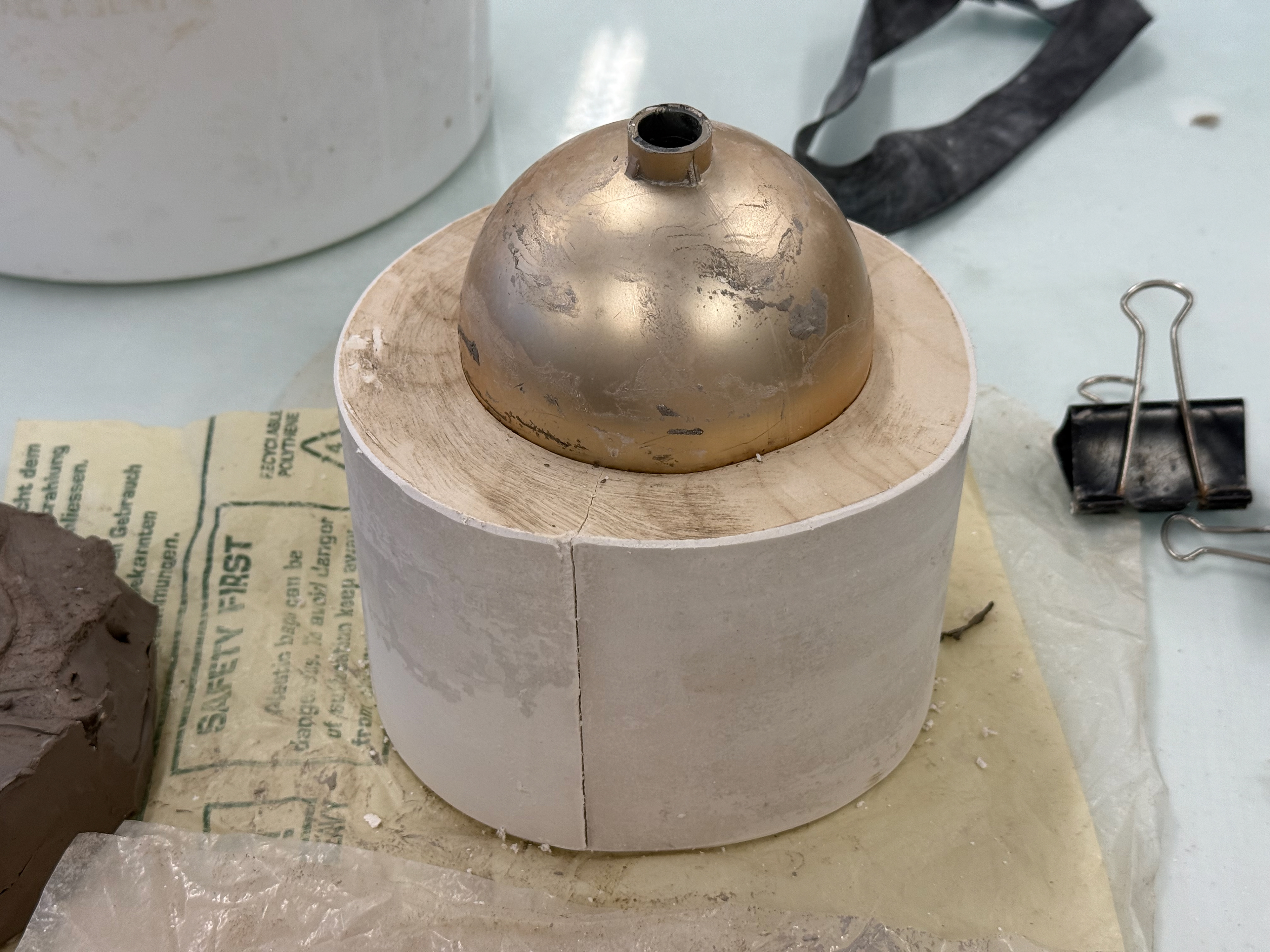 The first part of the mould.