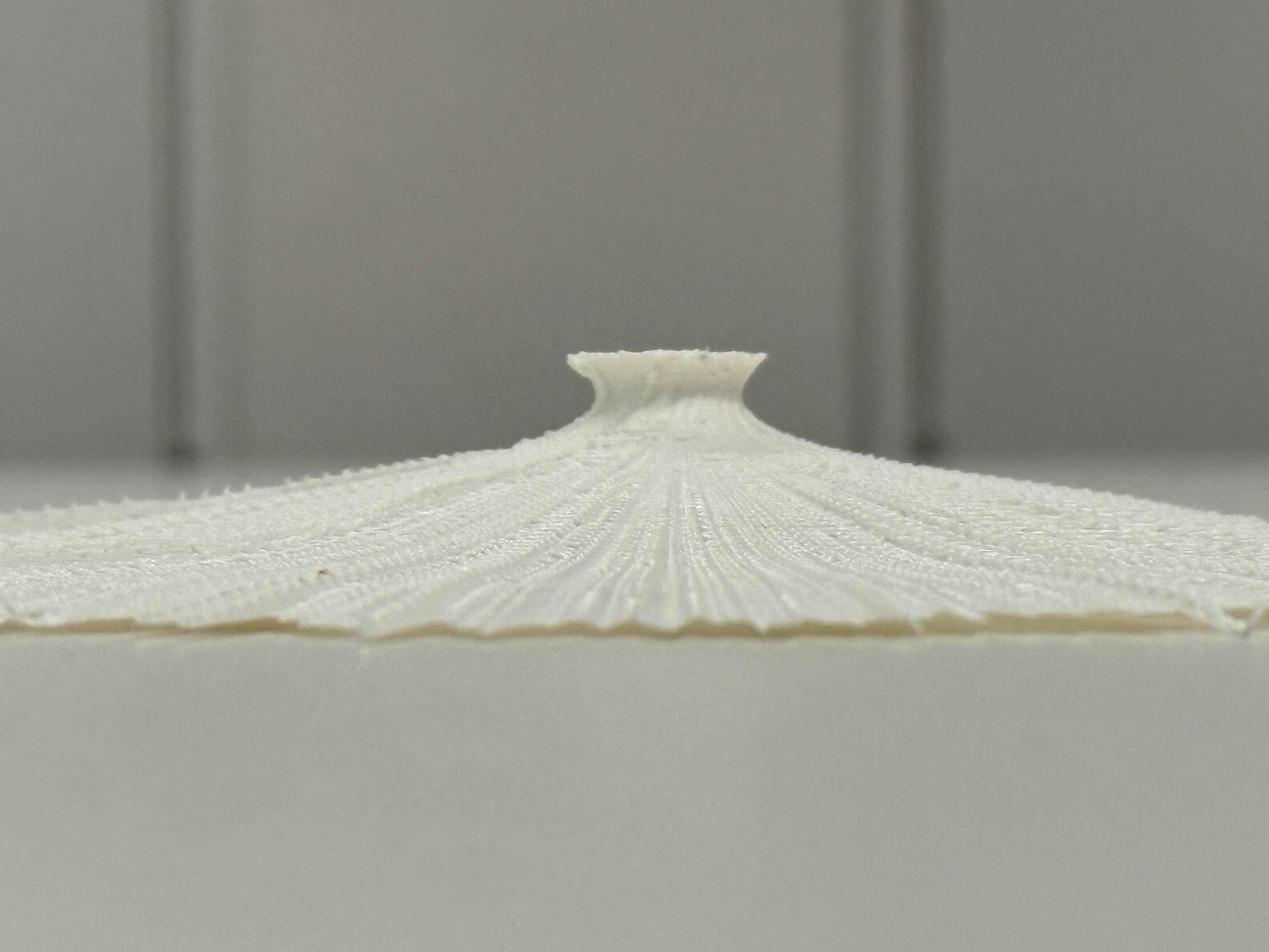 I took the skirt off the piece. Side profile with the twist viewable