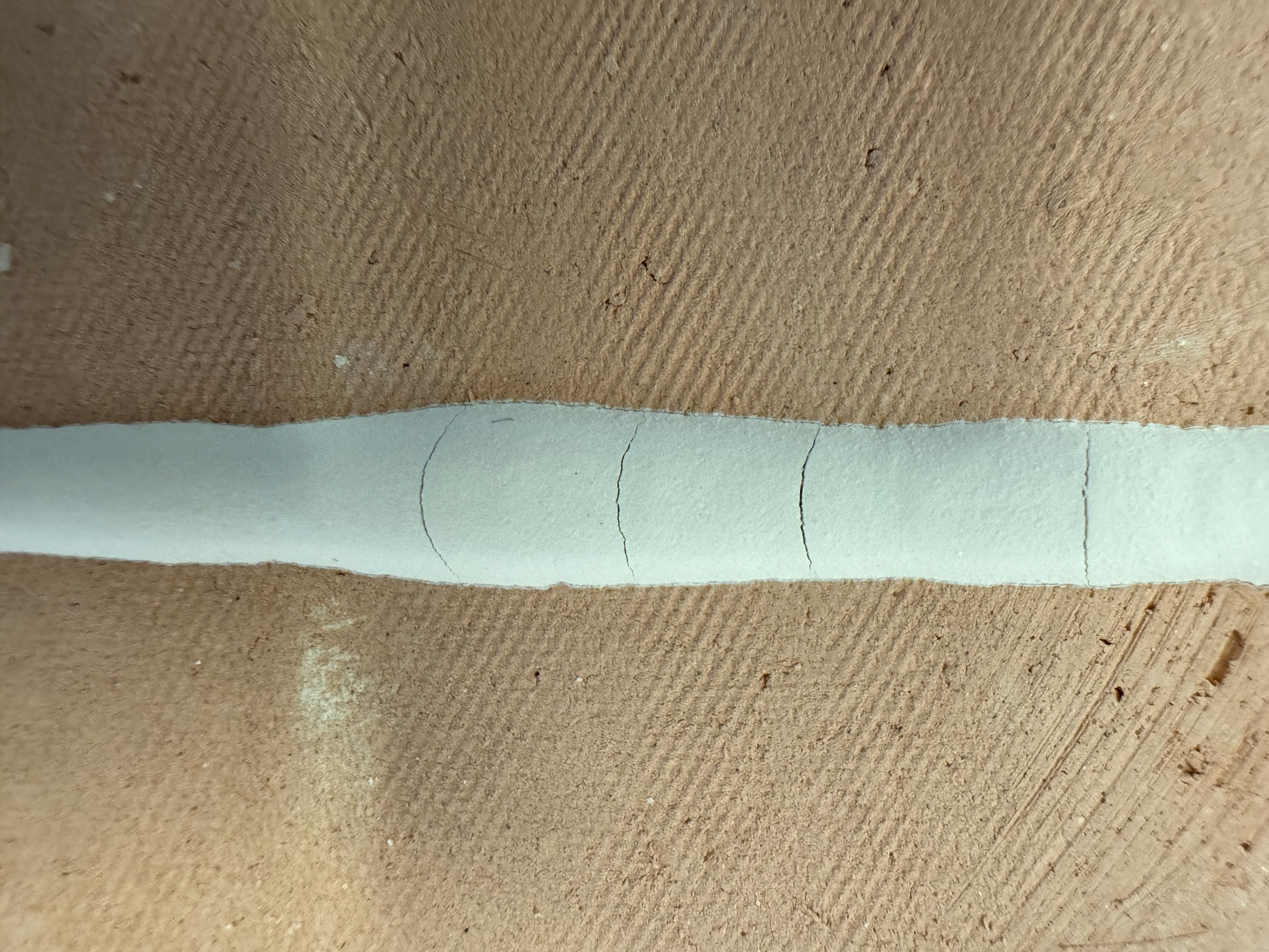 Slip cracked after firing