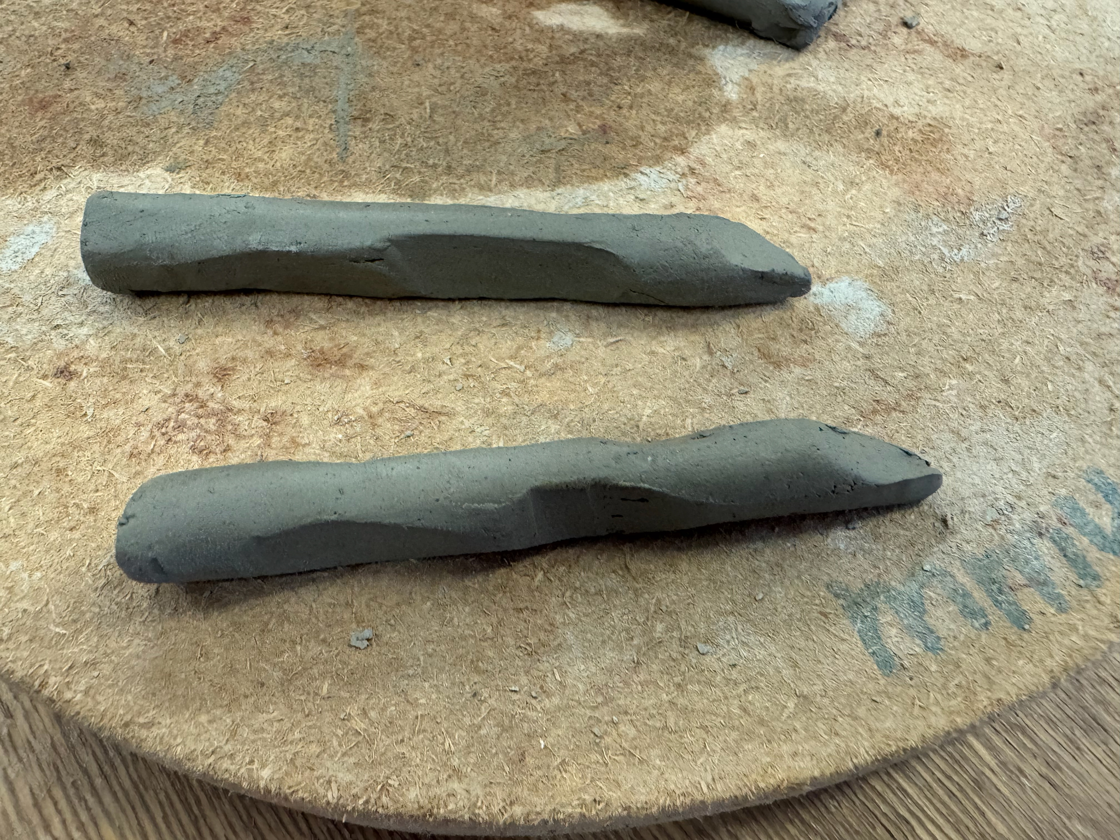 First two fingers from the side