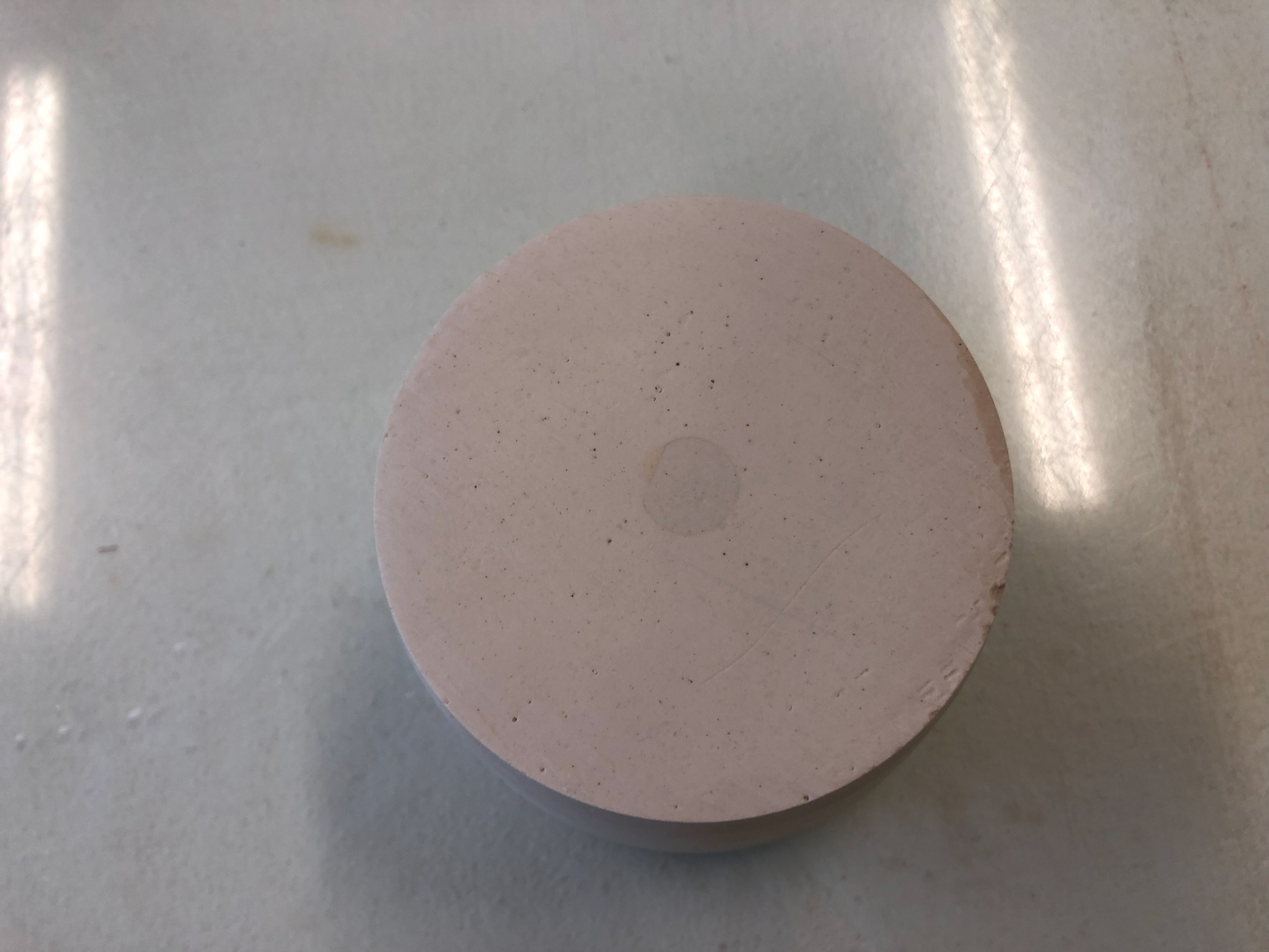 The top after the hole is filled.