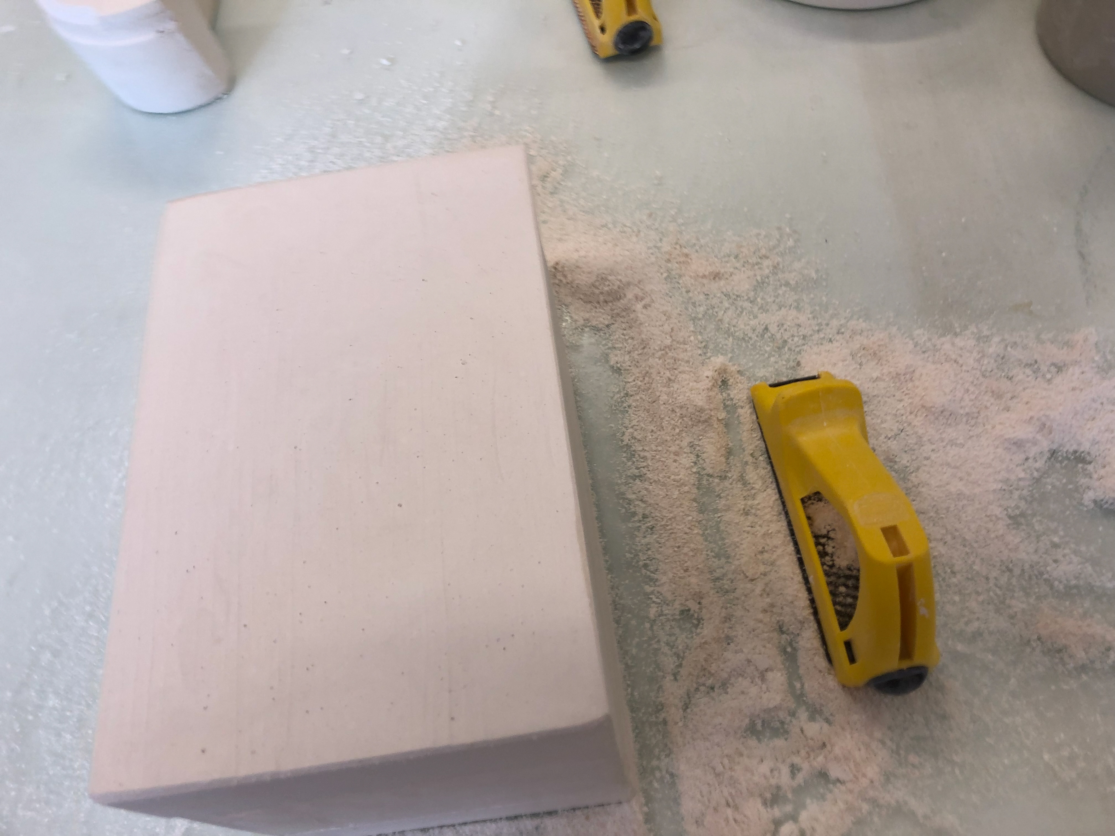 Surforming the sides and edges.