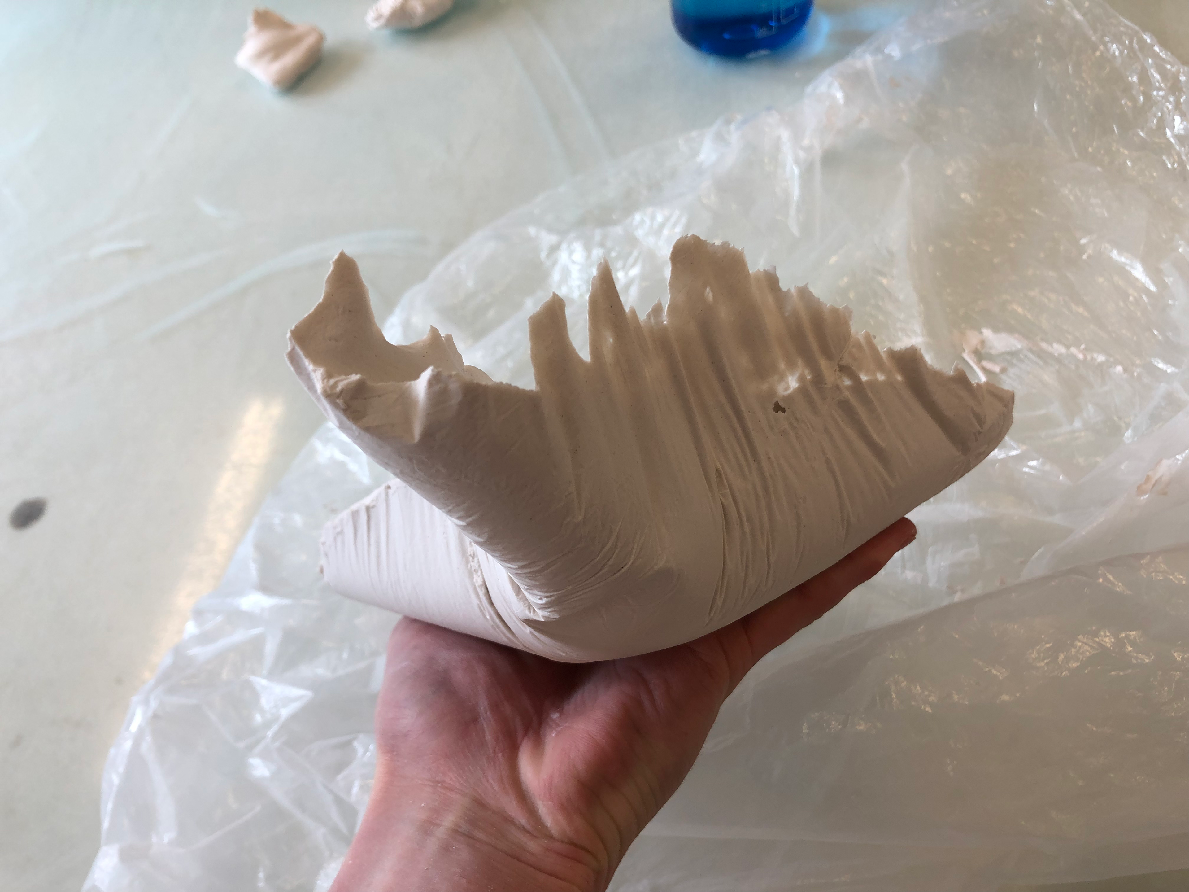 The edges did produce some small folds.