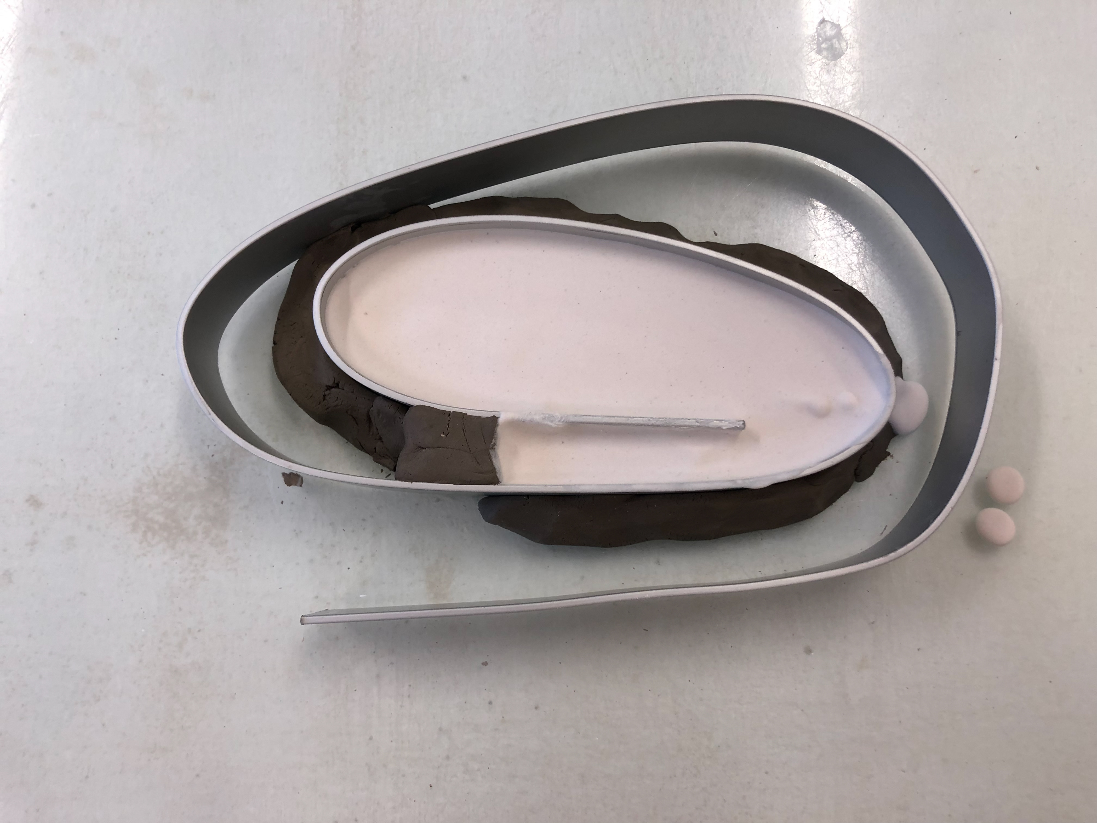 Plaster poured.