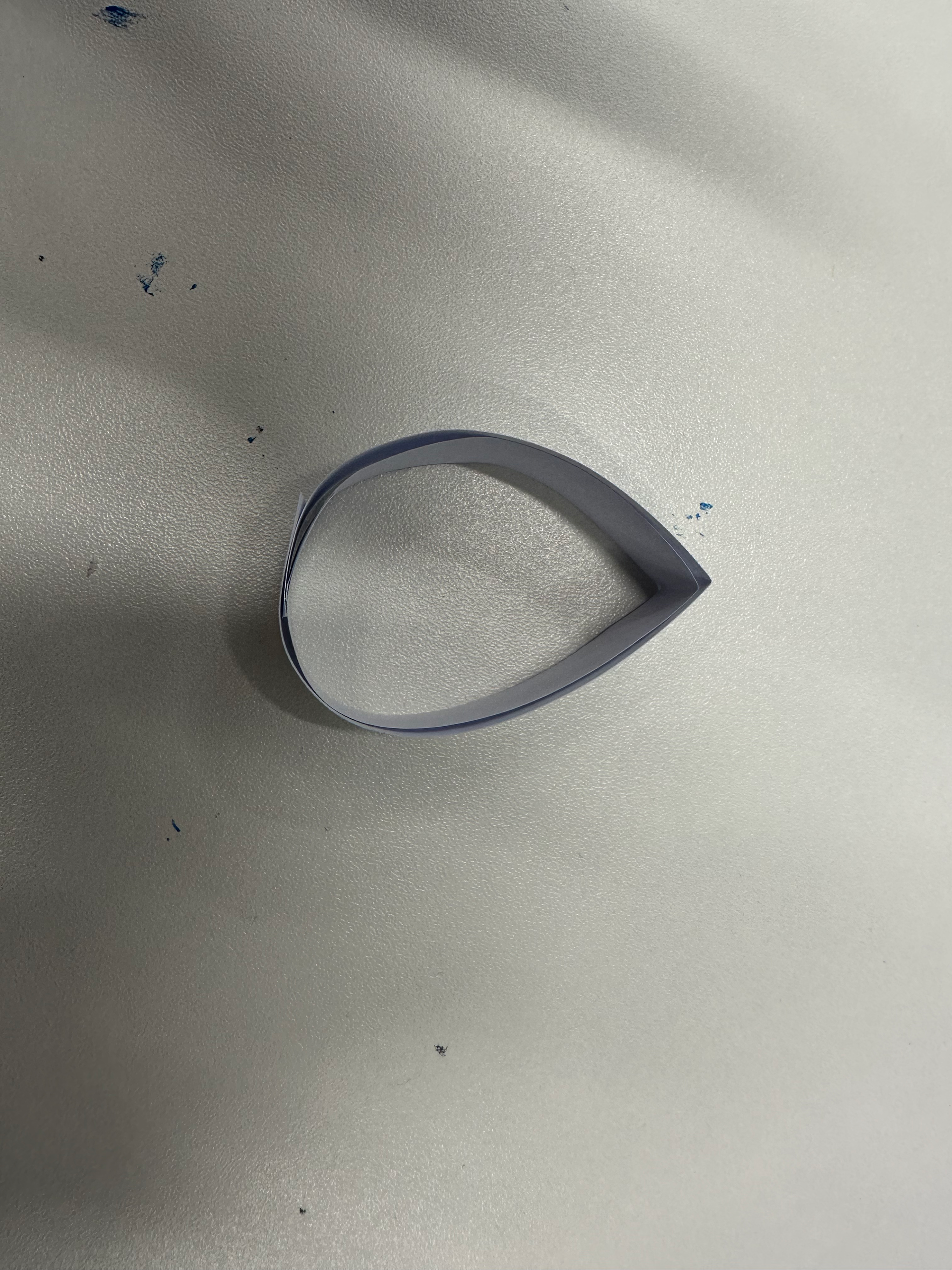 Making the shape using folds.