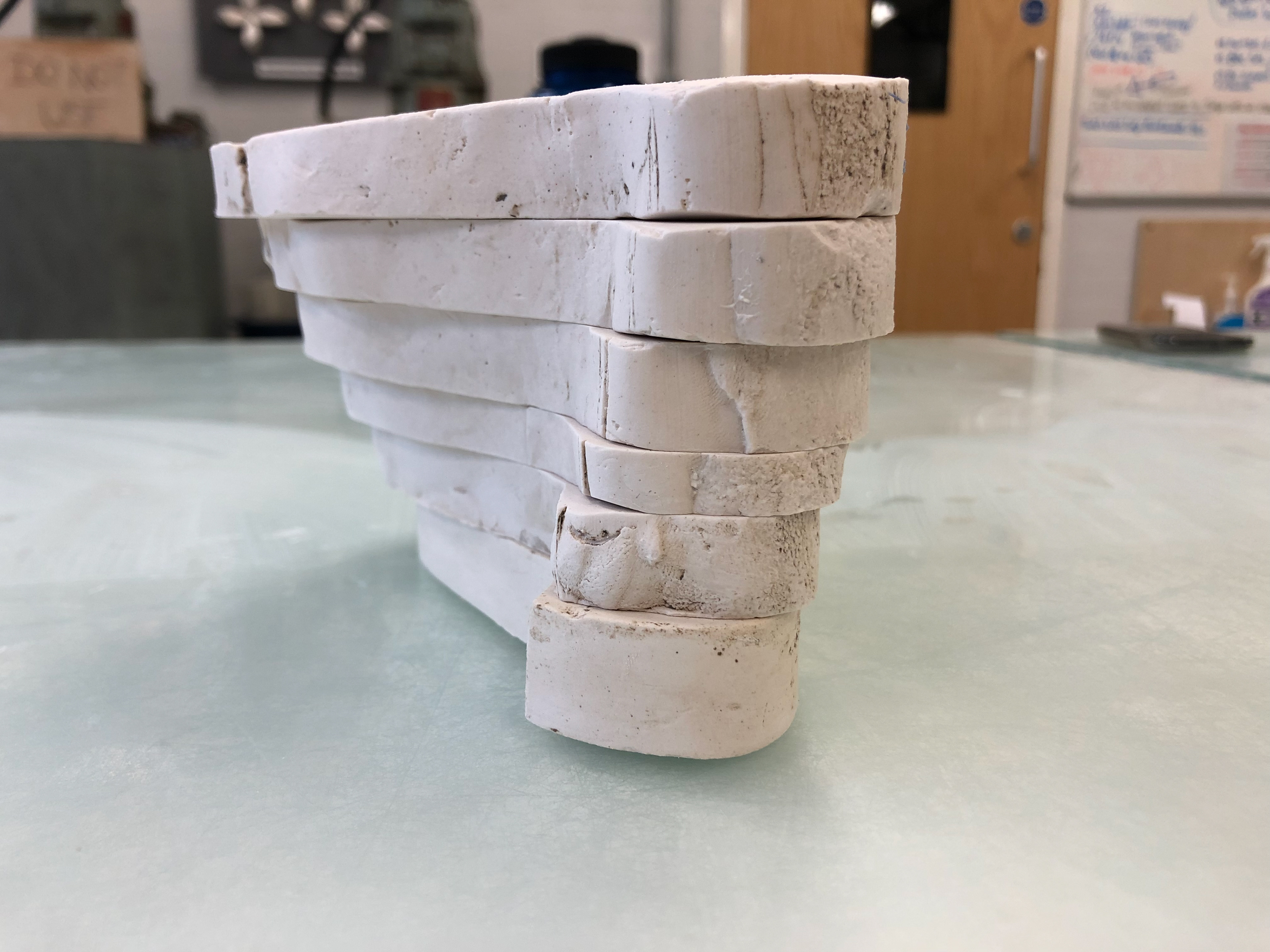 Finished spiral tower.