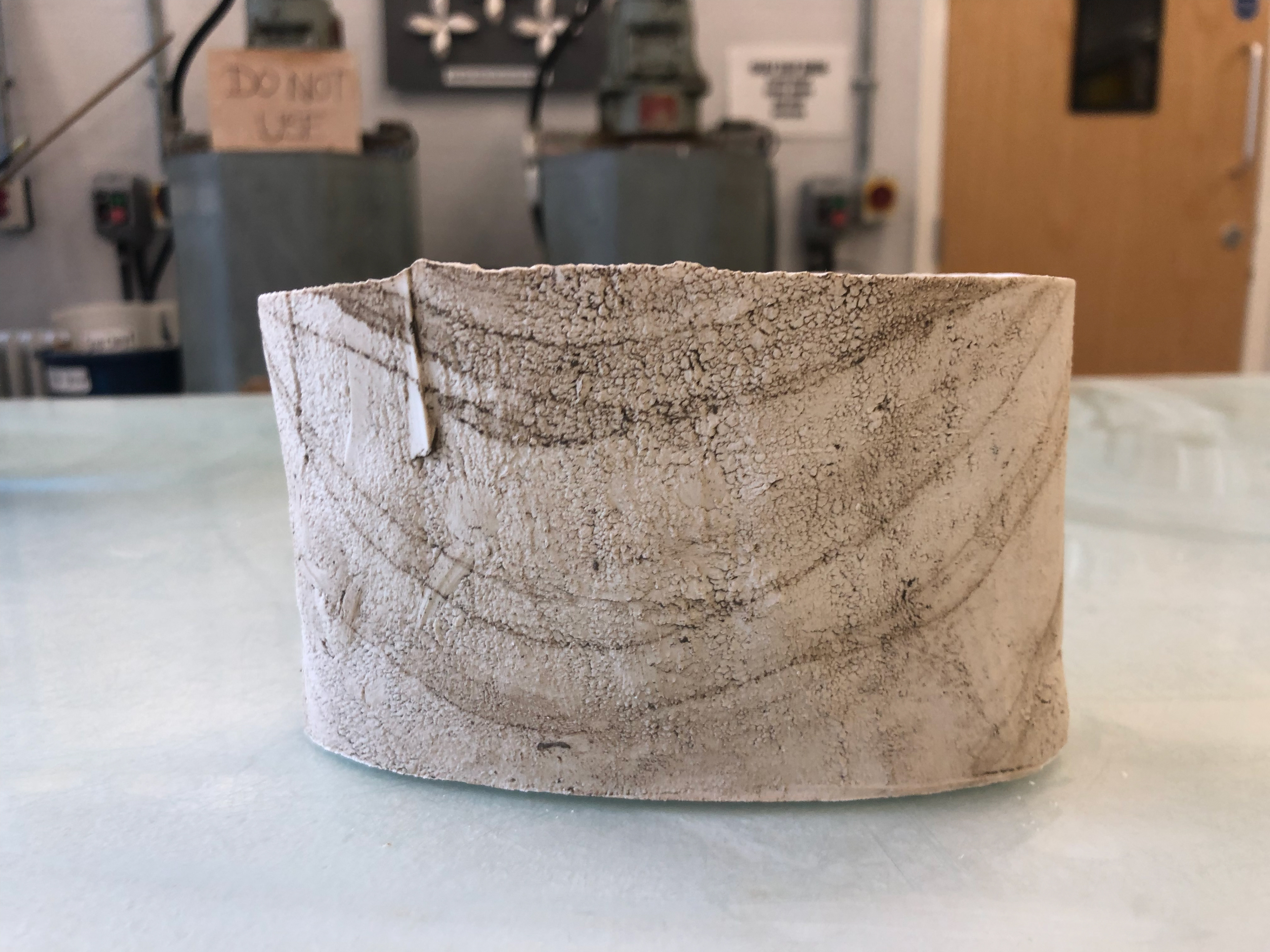 Set plaster tower.