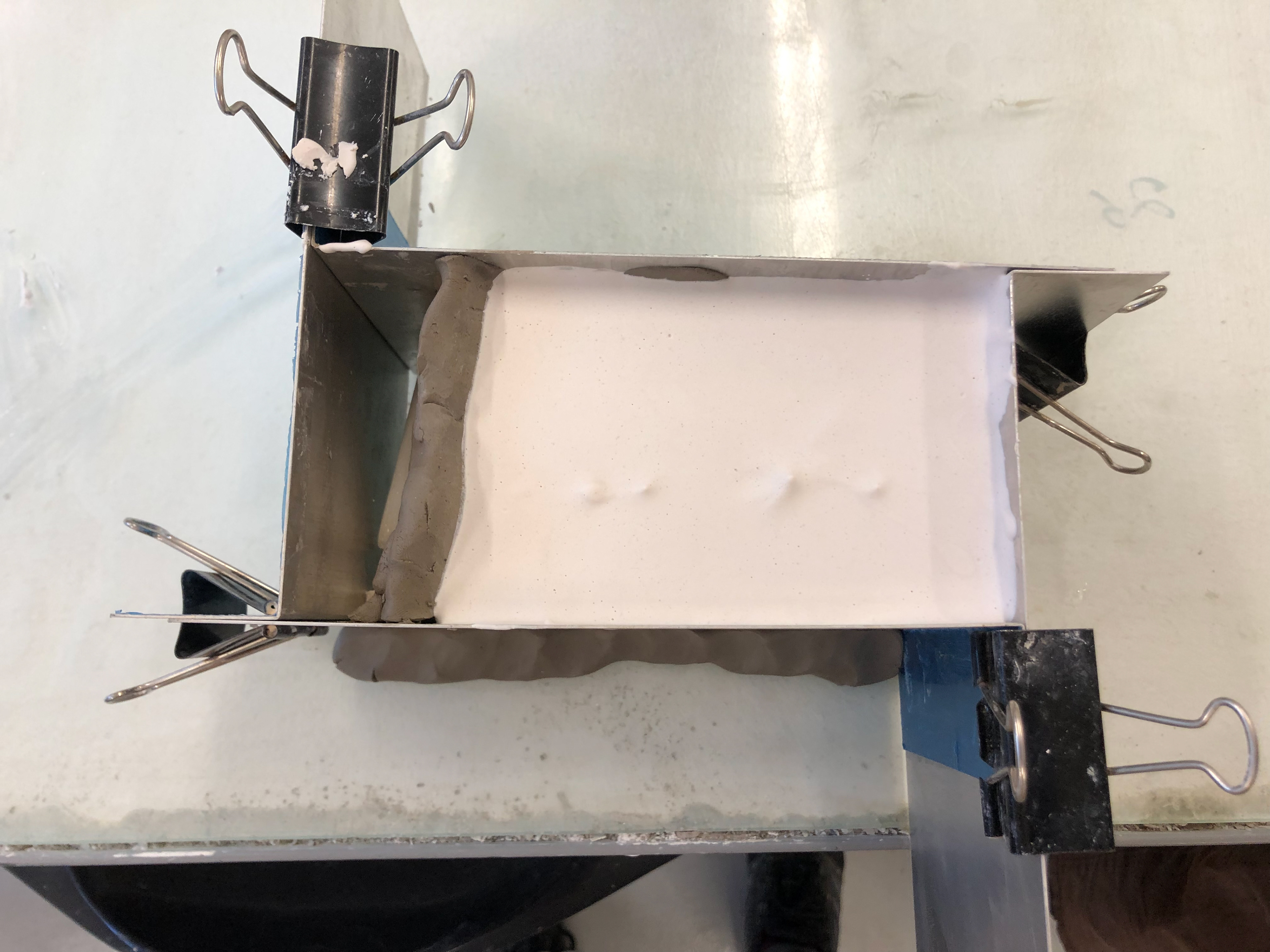 The first pour.