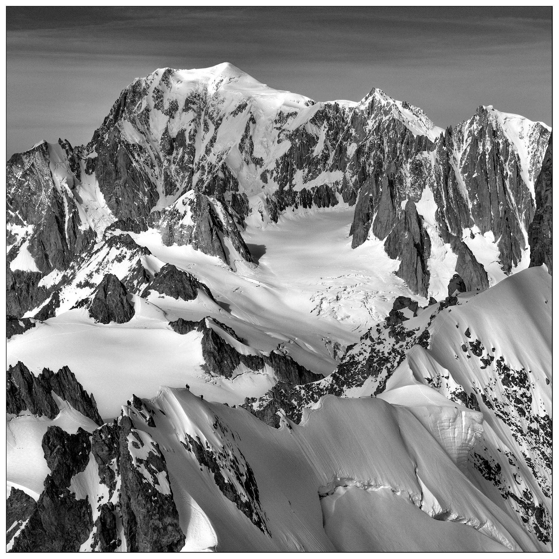 Mt. Bianco e cresta di Rochefort