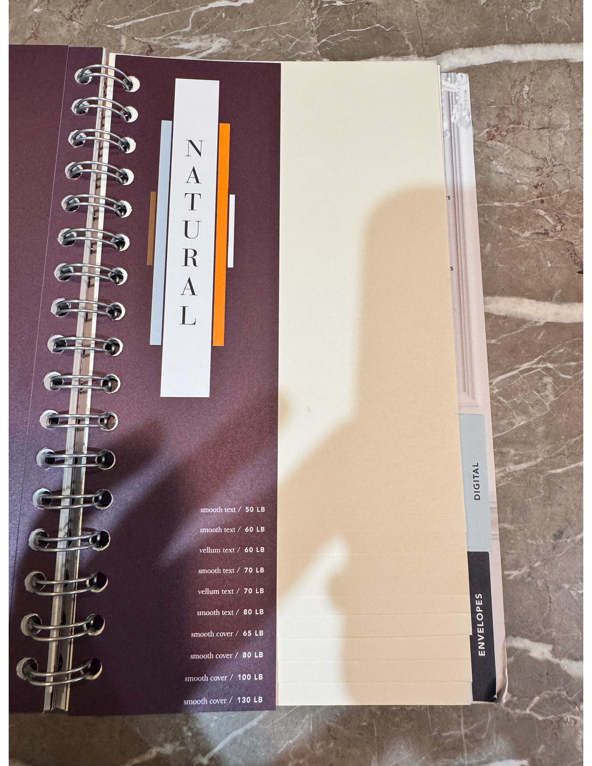 Natural paper weights