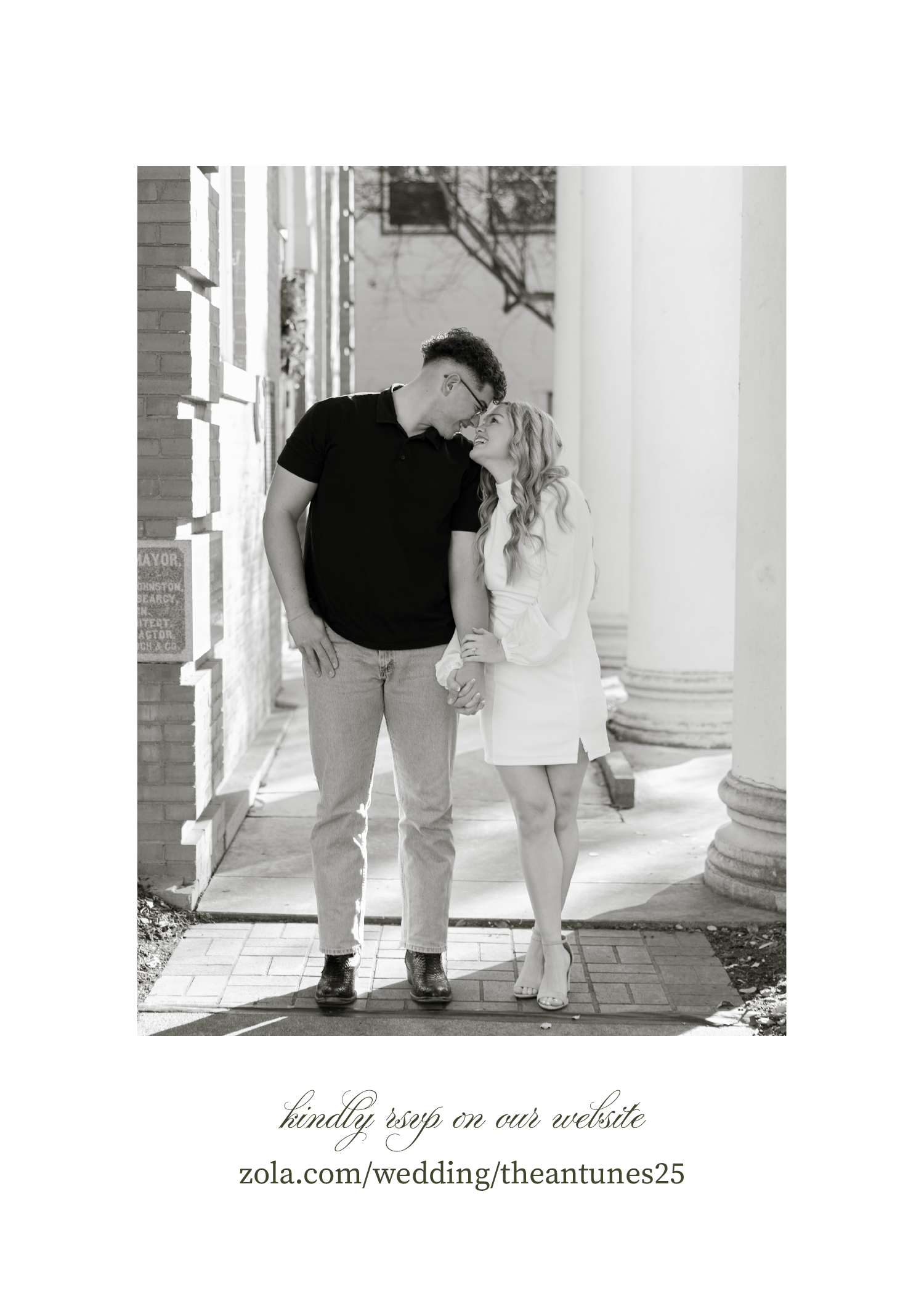 Invitation back design