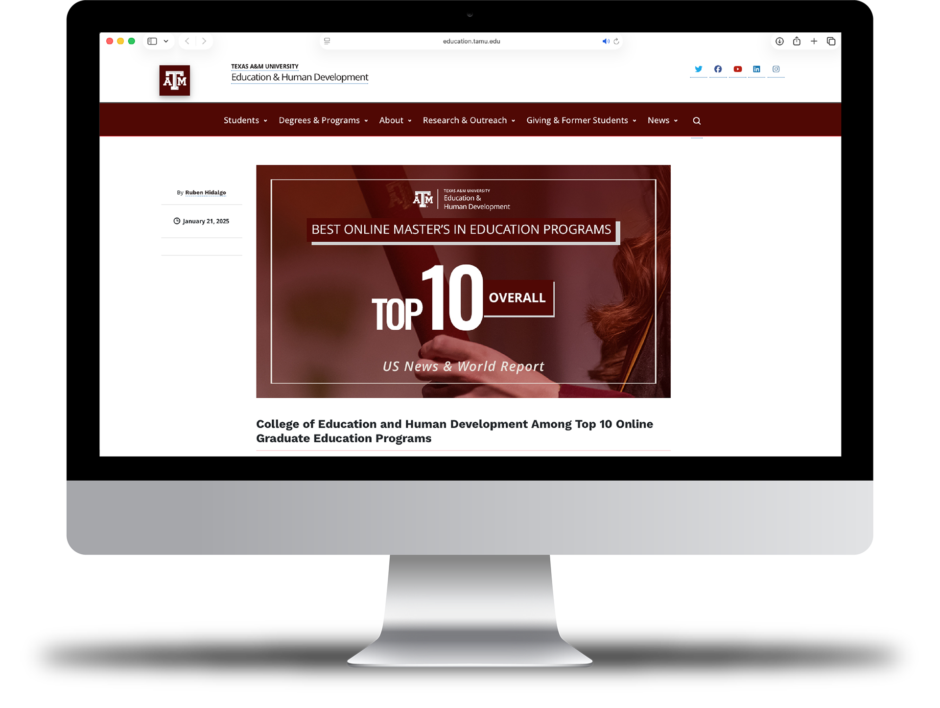 web page graphic mockup