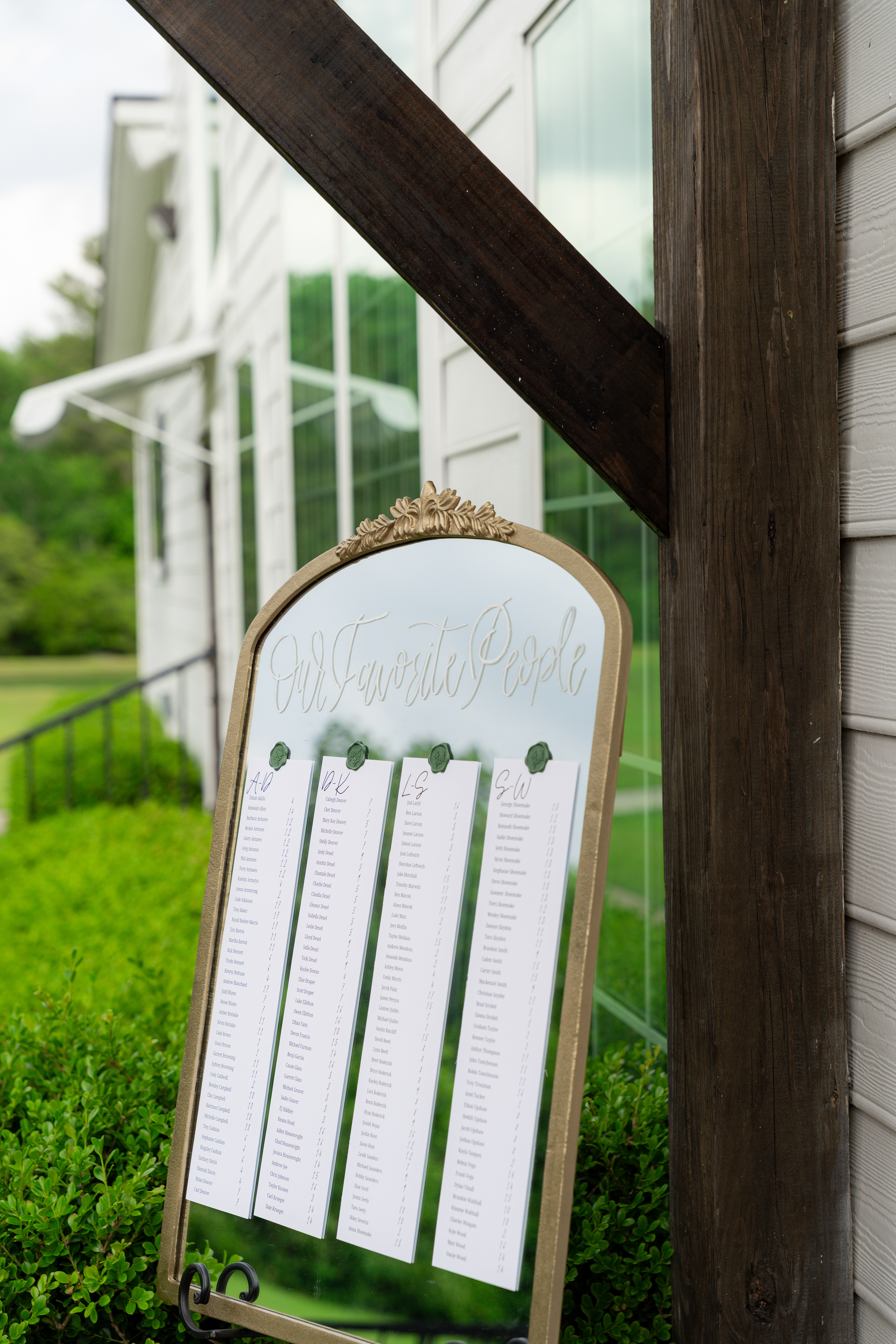 seating chart mirror