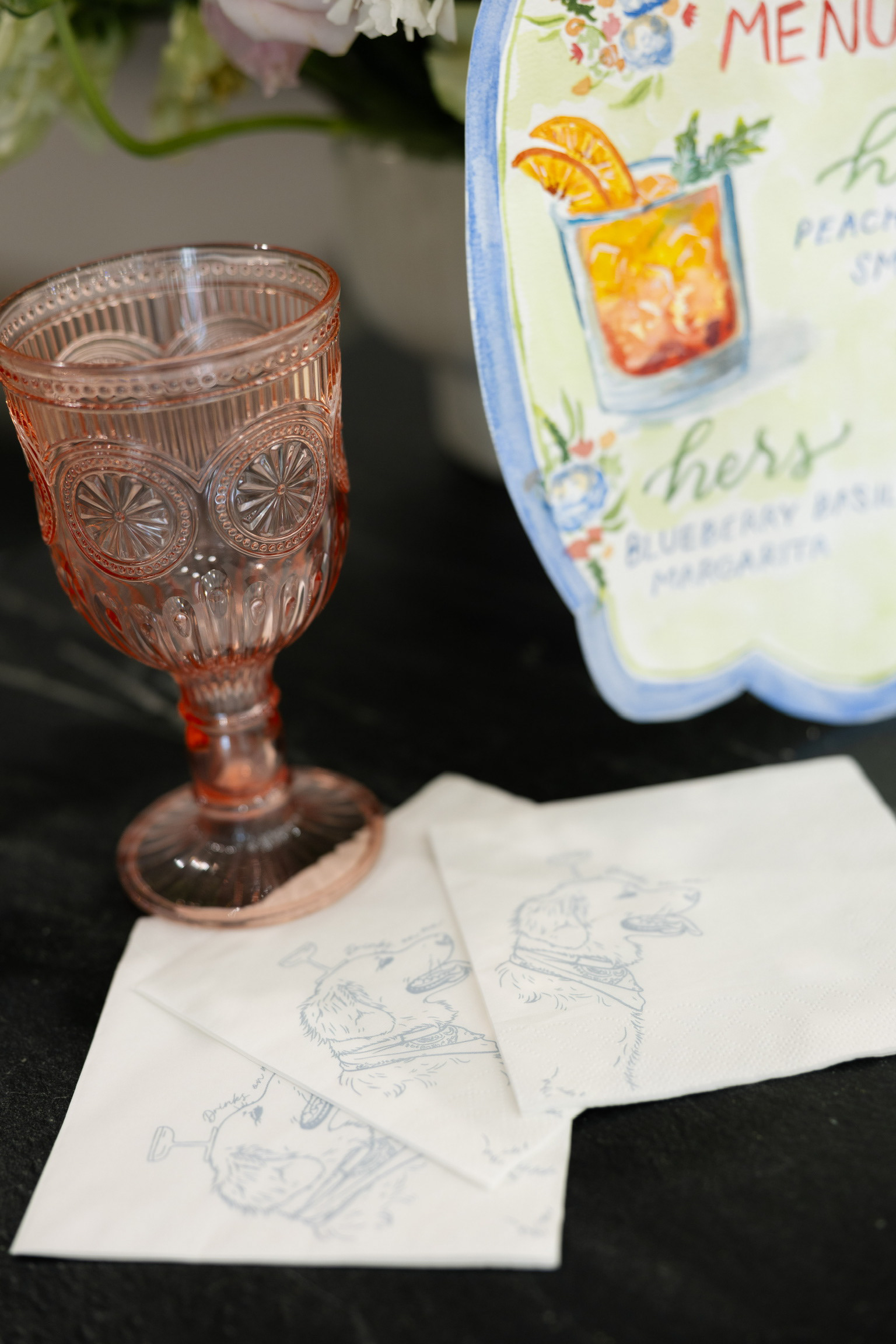 Custom cocktail napkins