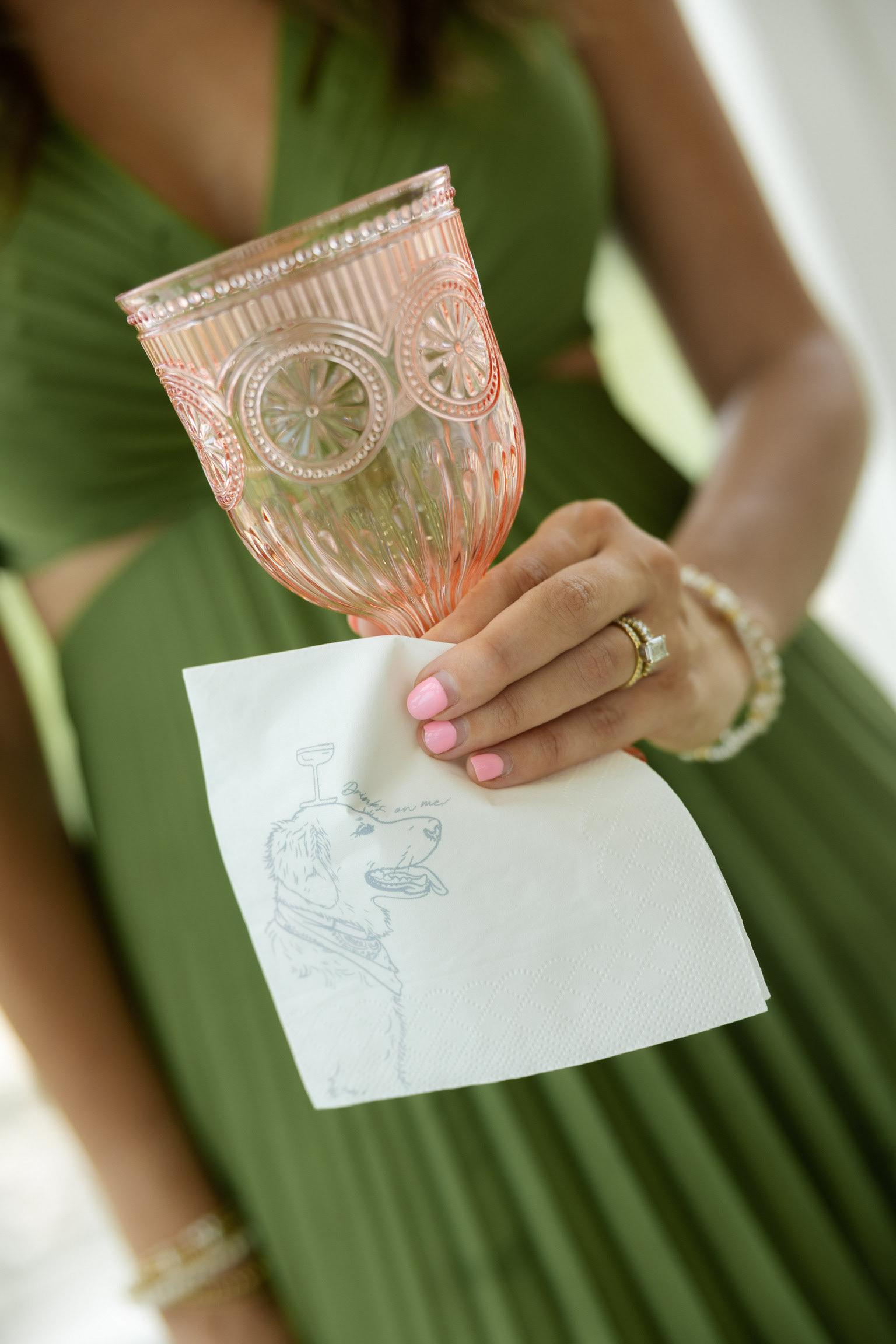 cocktail napkin illustration