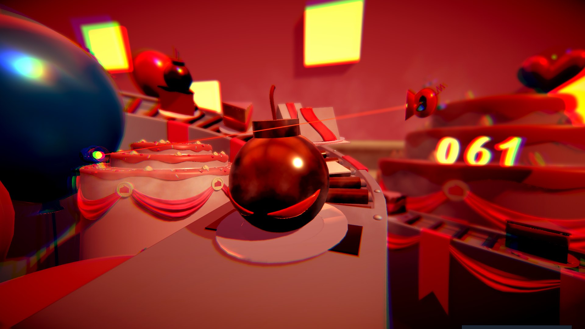 players distancing to avoid the bomb