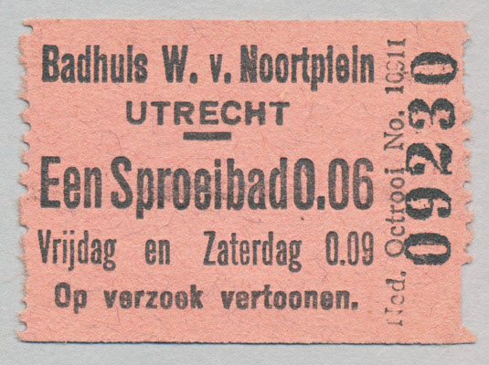 Kaartje voor een sproeiend