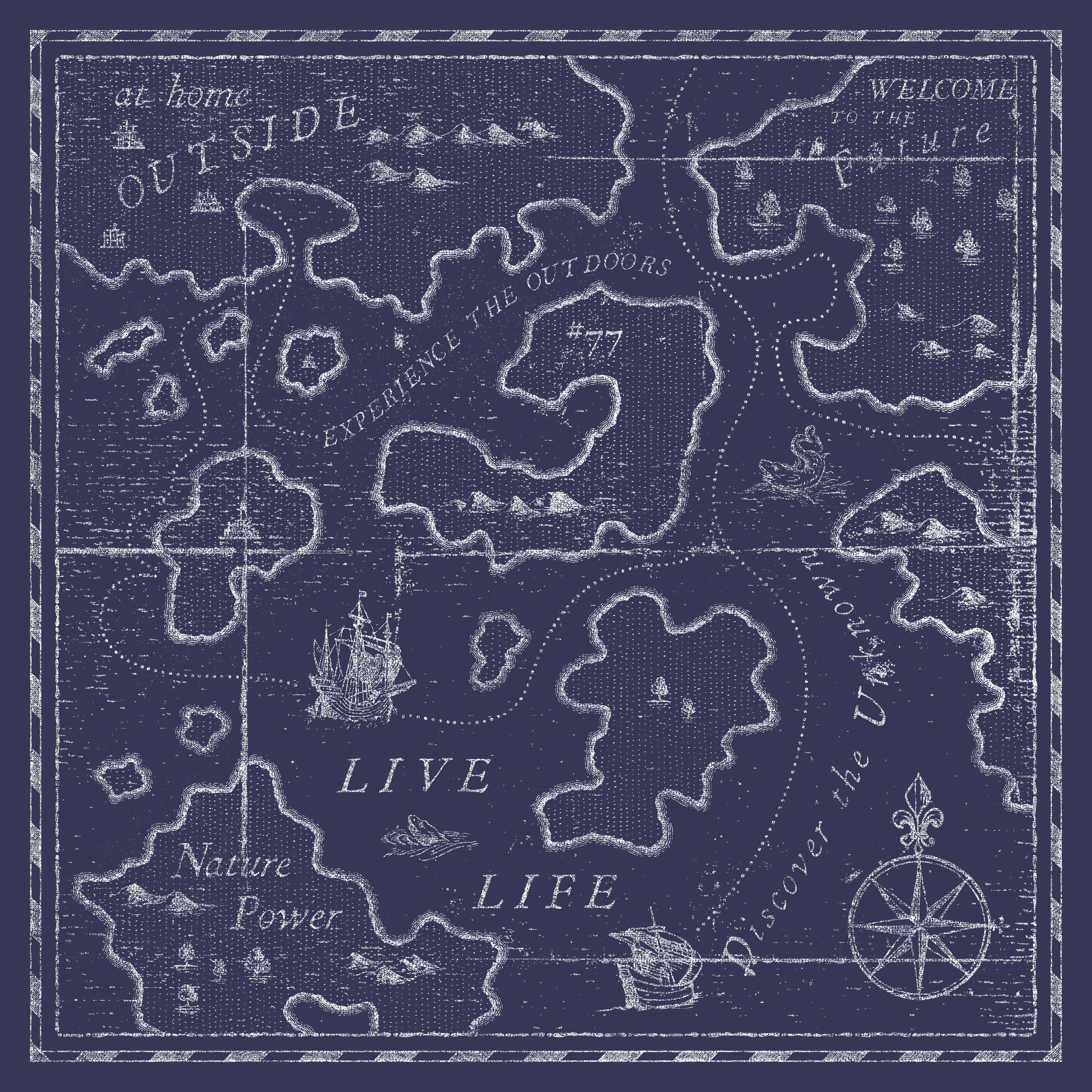 SEA MAP / BANDANA / CAMEL ACTIVE