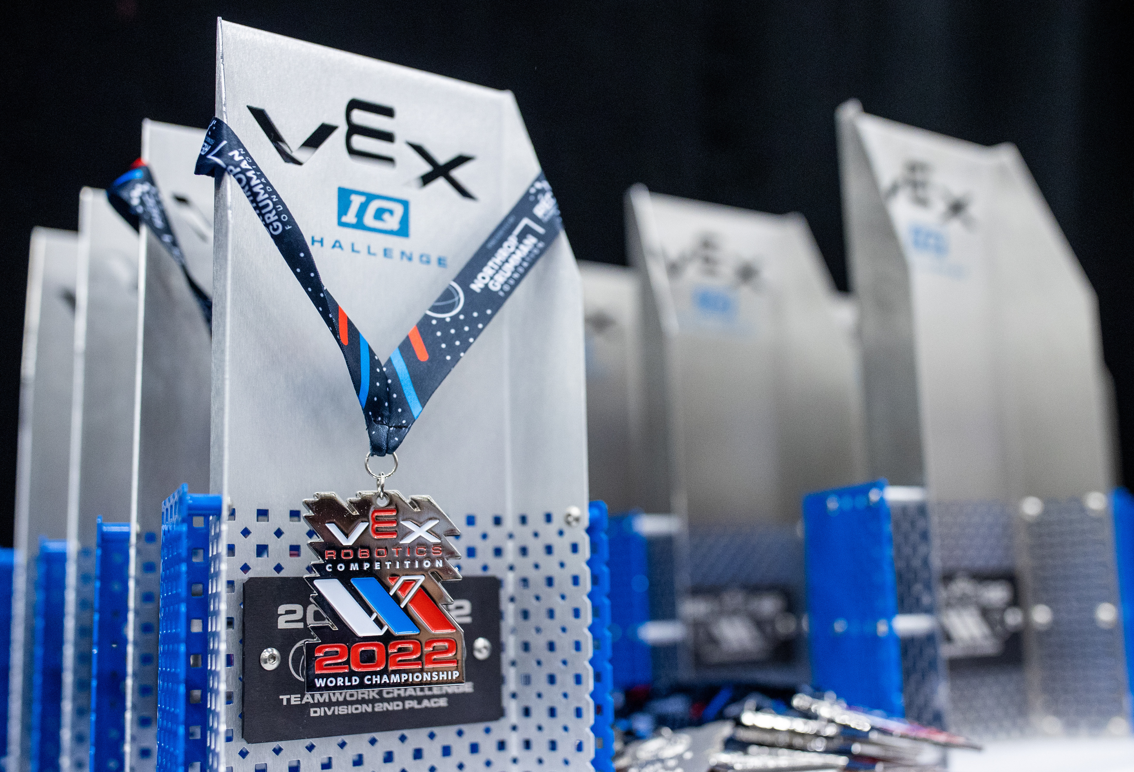 VEX IQ Challenge trophies and medals