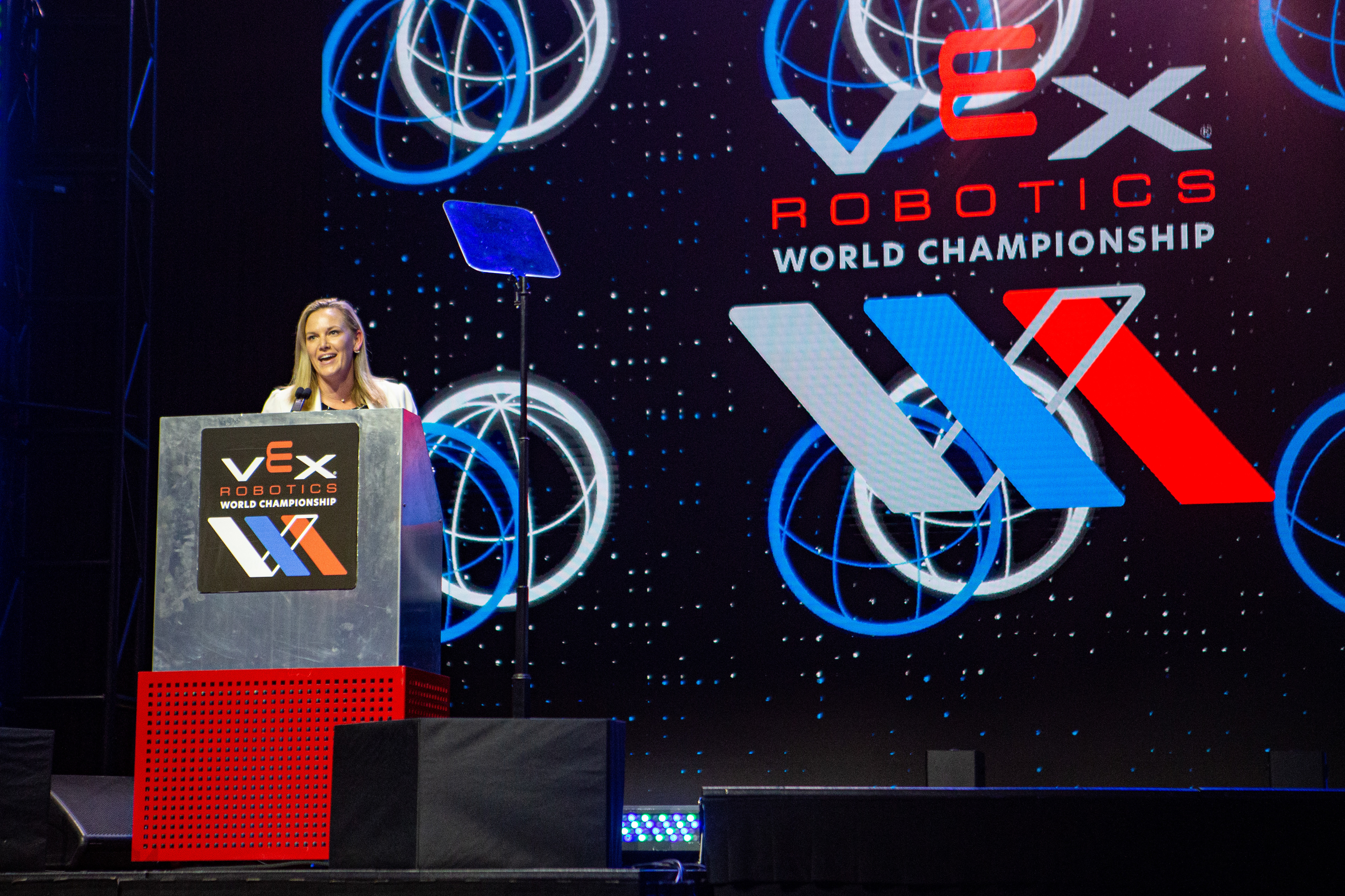 VRWC Logos on Podium and Show Graphics