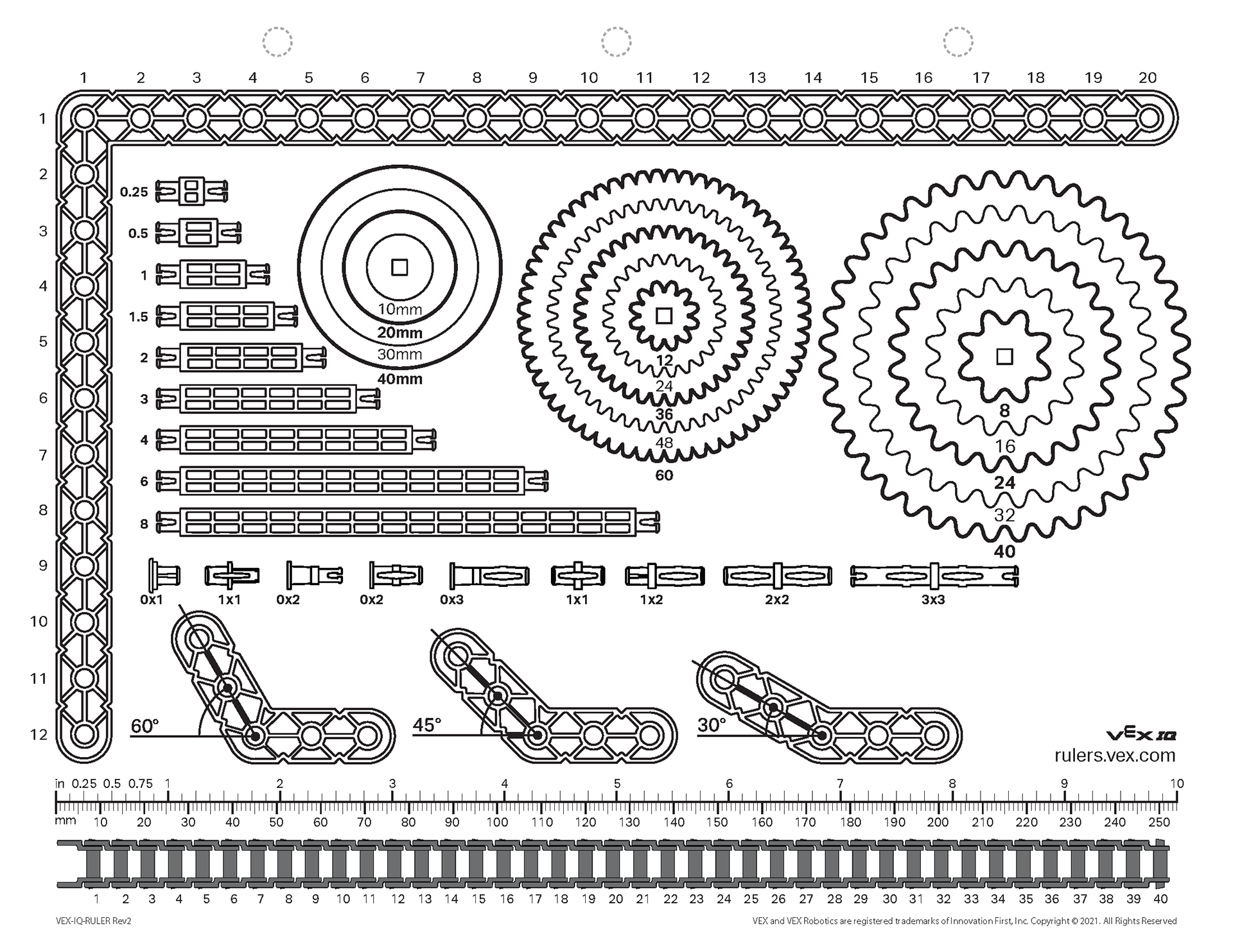 VEX IQ Ruler