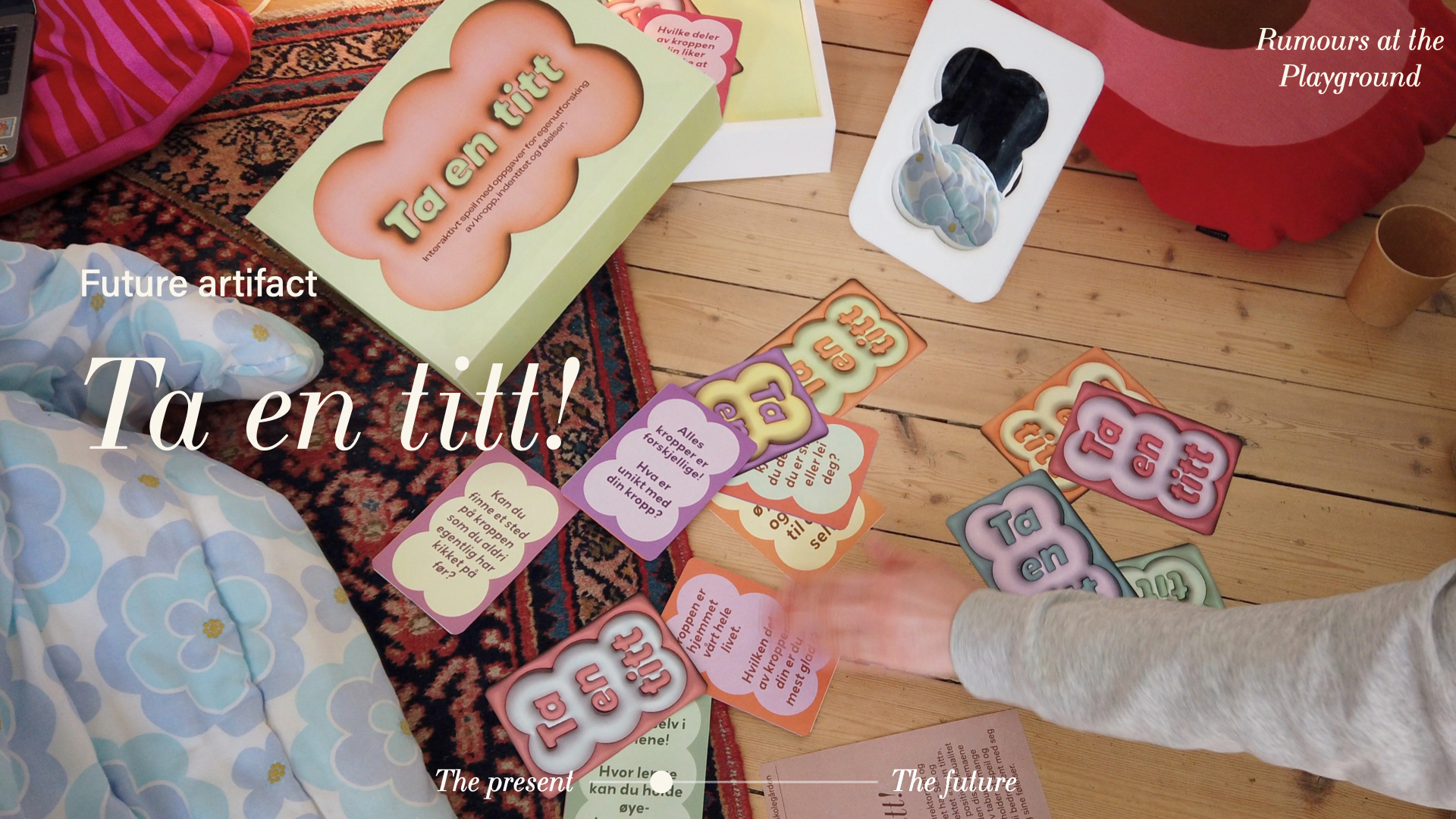 The take a look campaign was developed by sex og politikk with an aim to teach positive sexuality and children sexuality directly to the kids, since talking about these topics was still taboo for many people