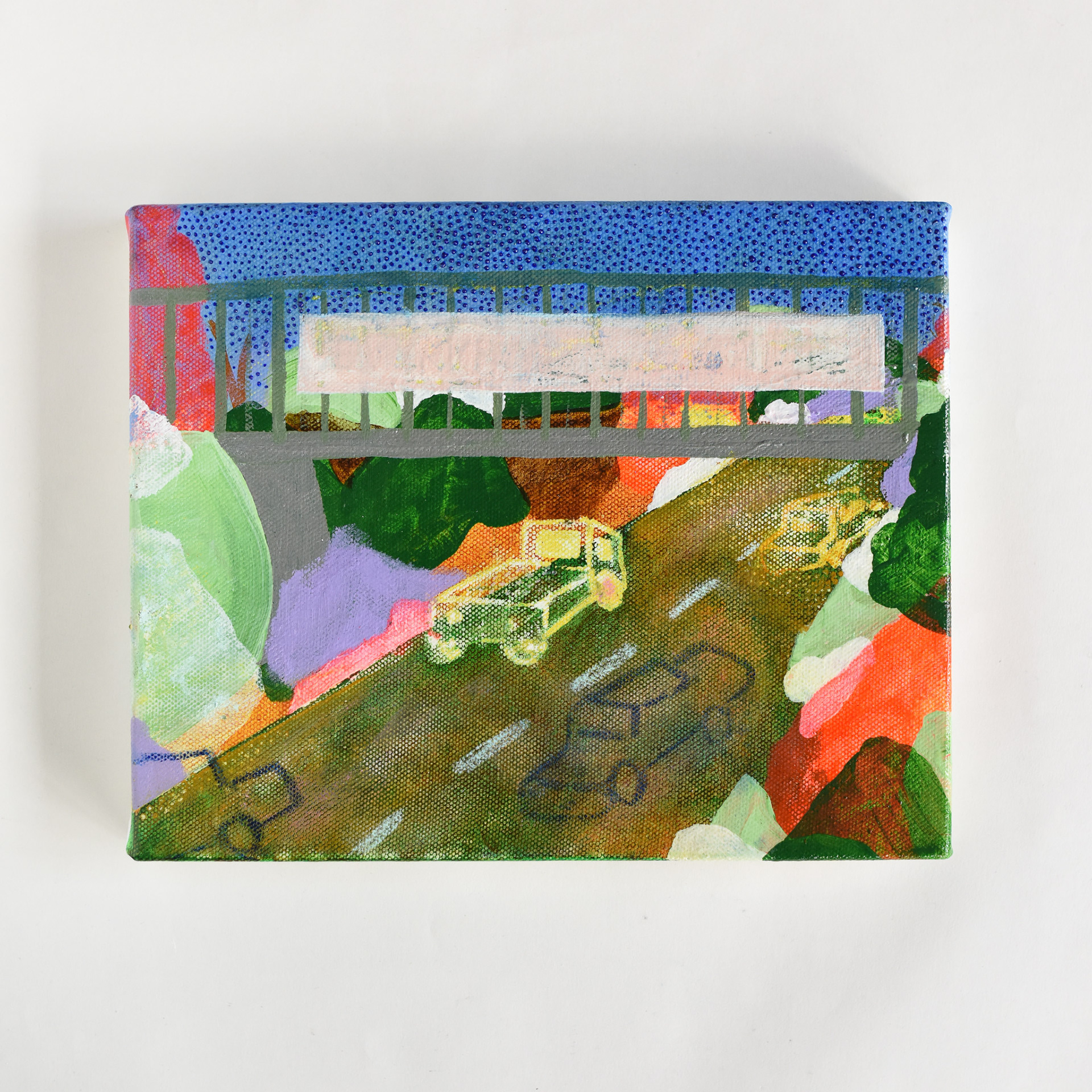 All Are Welcome Here (2026) Acrylic, pastel & ink on canvas