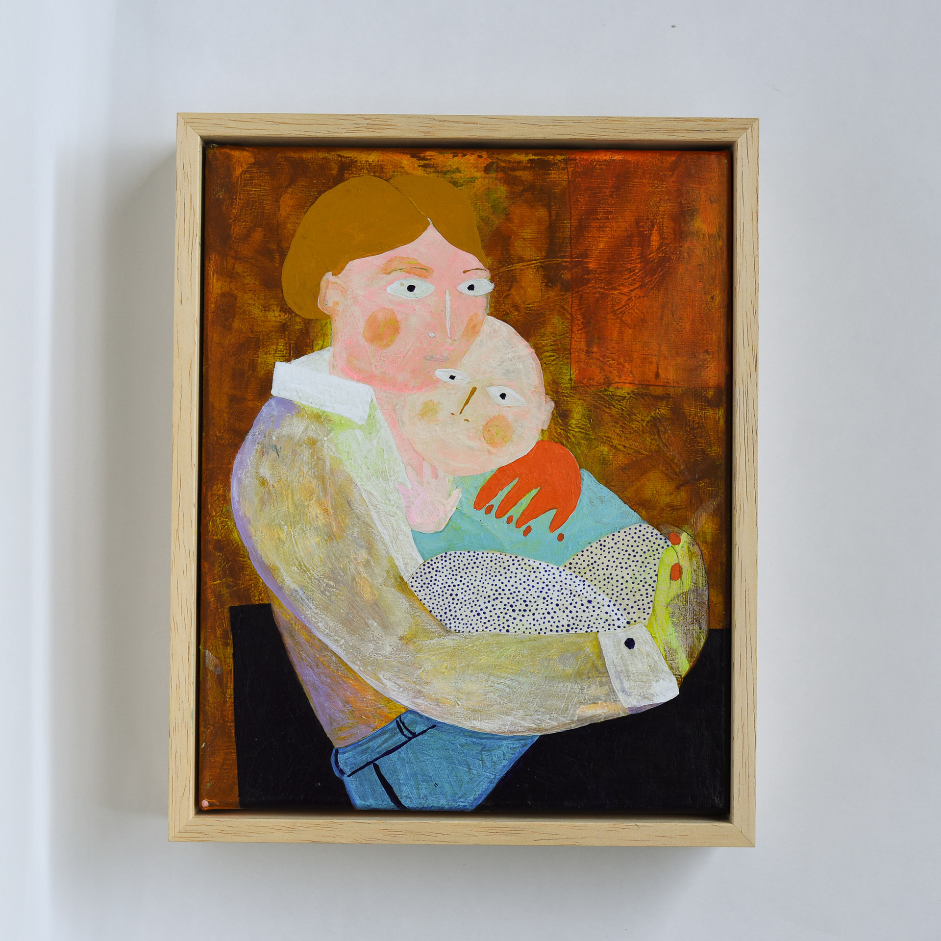 Pub Babes - Framed (2025) 25cm x 20cm Mixed media on canvas