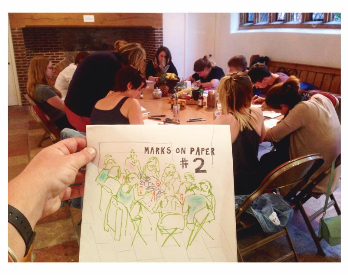 Facilitating Marks on Paper Drawing activities