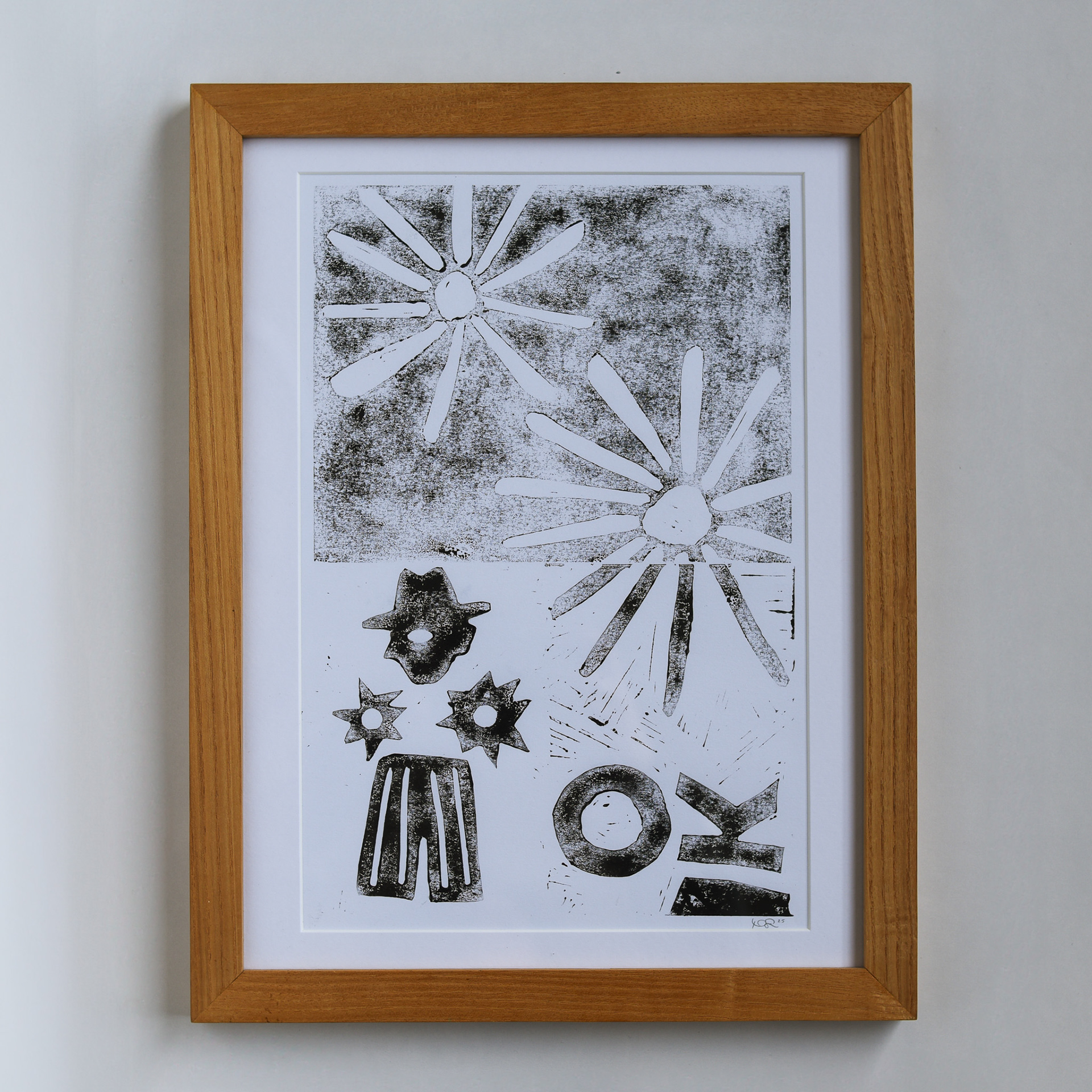 I Carry you Always (2025) 50cm x 60cm Lino Print on paper