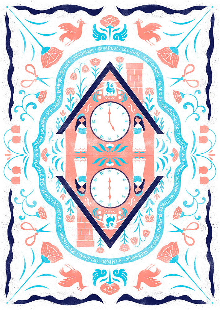 time after time（文房堂オリジナルスケッチブック公募展応募イラスト）